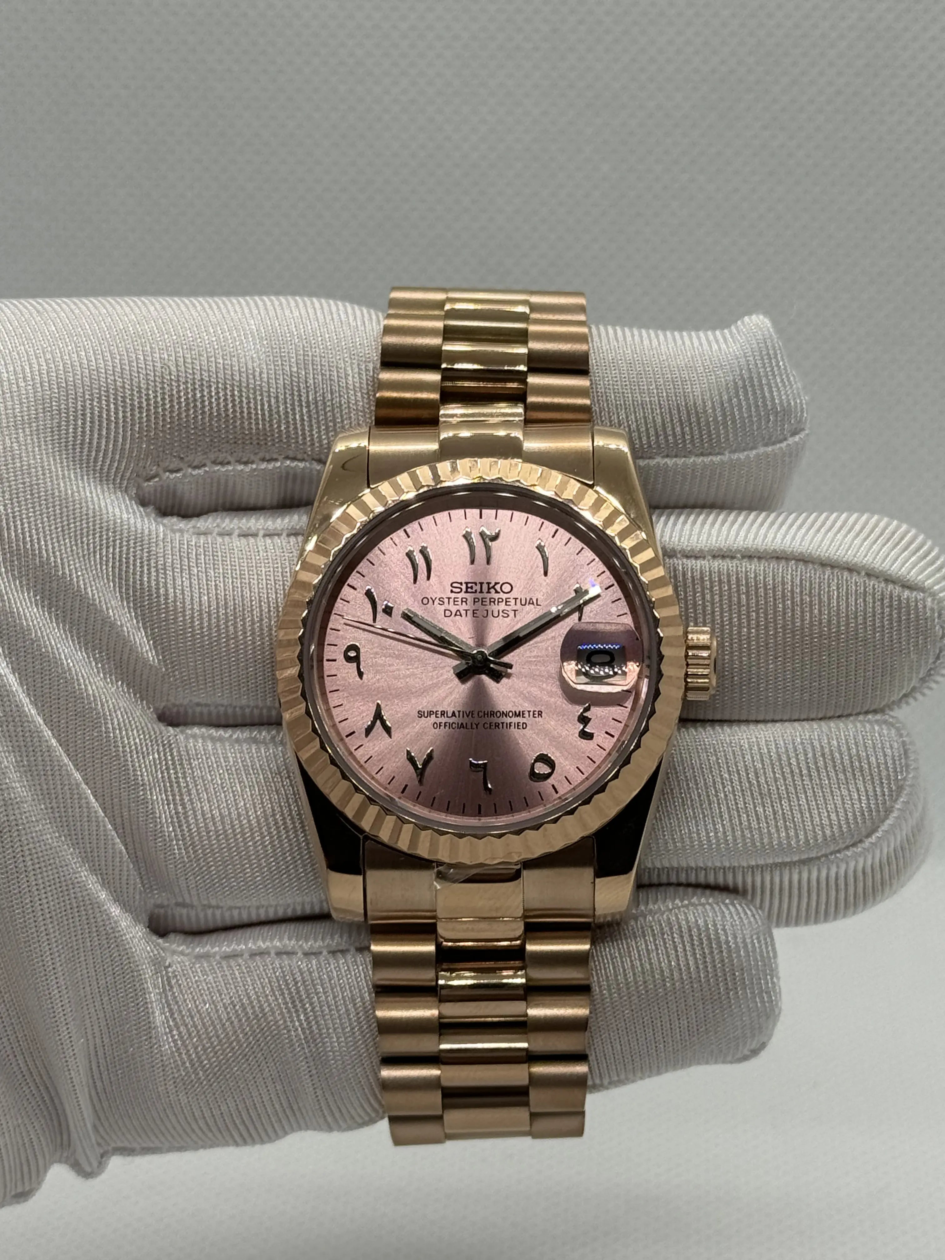 SEIKOJUST arabic or rose - Time2Seiko