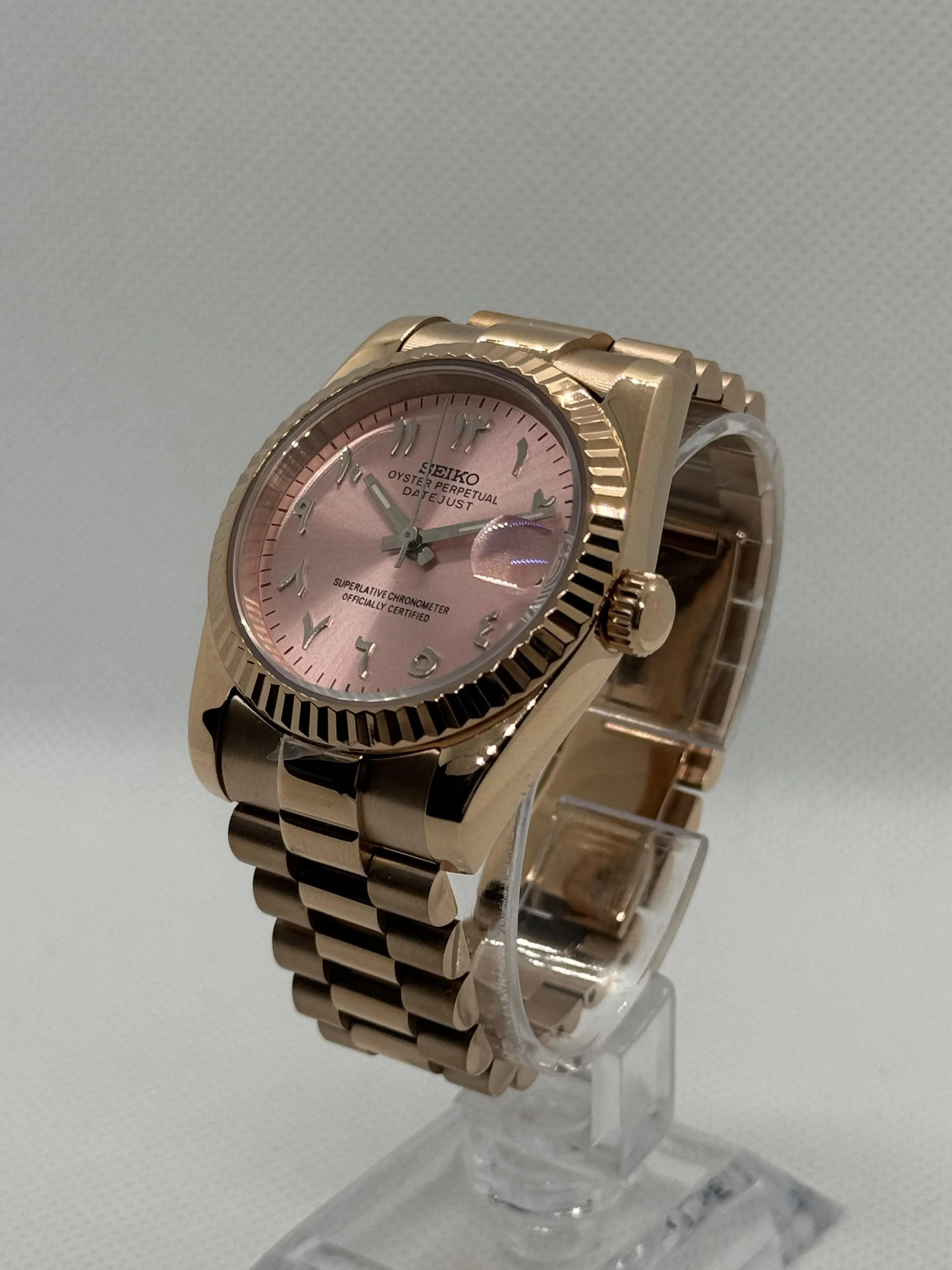 SEIKOJUST arabic or rose - Time2Seiko
