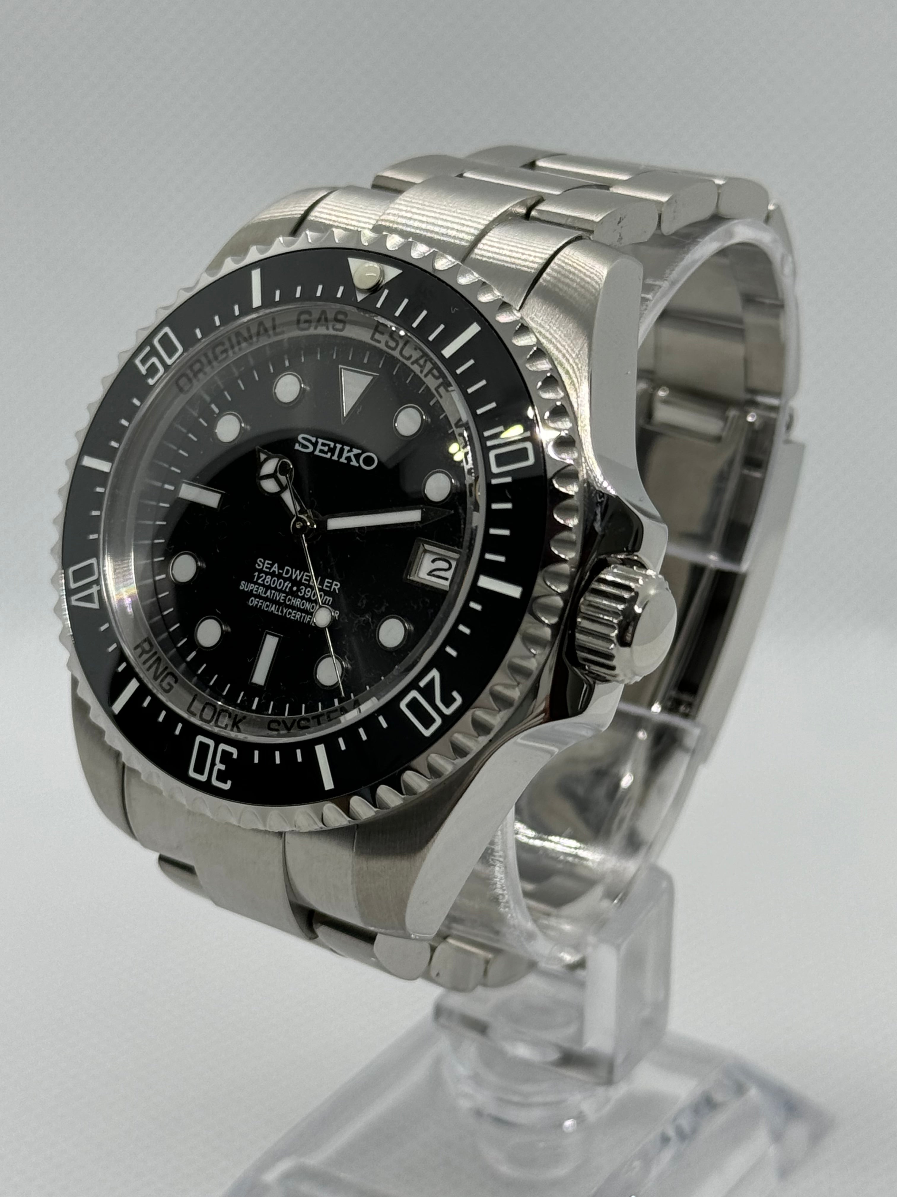 Seiko mod Ghost King black - Time2Seiko