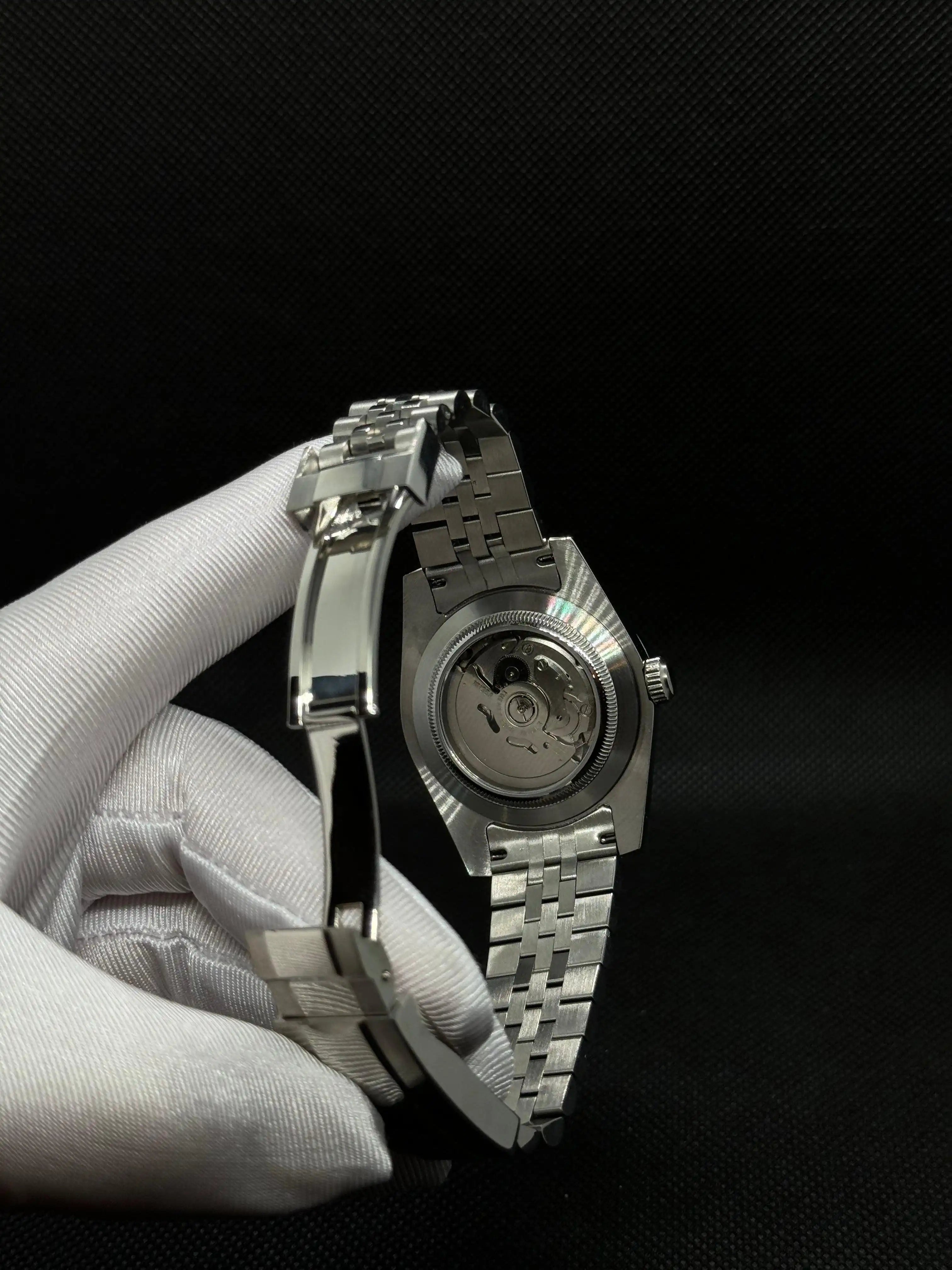 SEIKOJUST Arabic silver - Montre personnalisée Time2Seiko