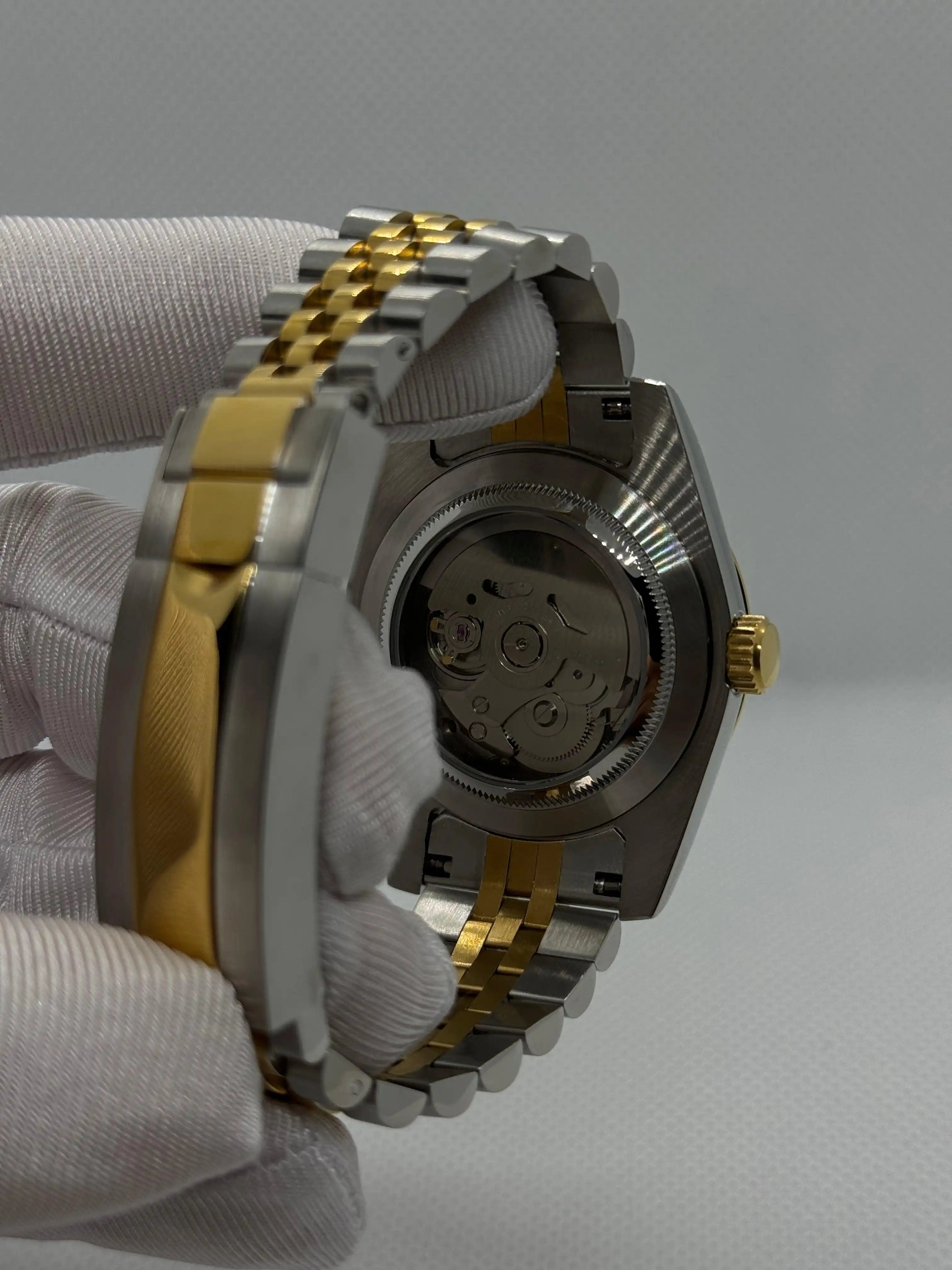 SEIKOJUST acier / doré Arabic - Montre personnalisée Time2Seiko