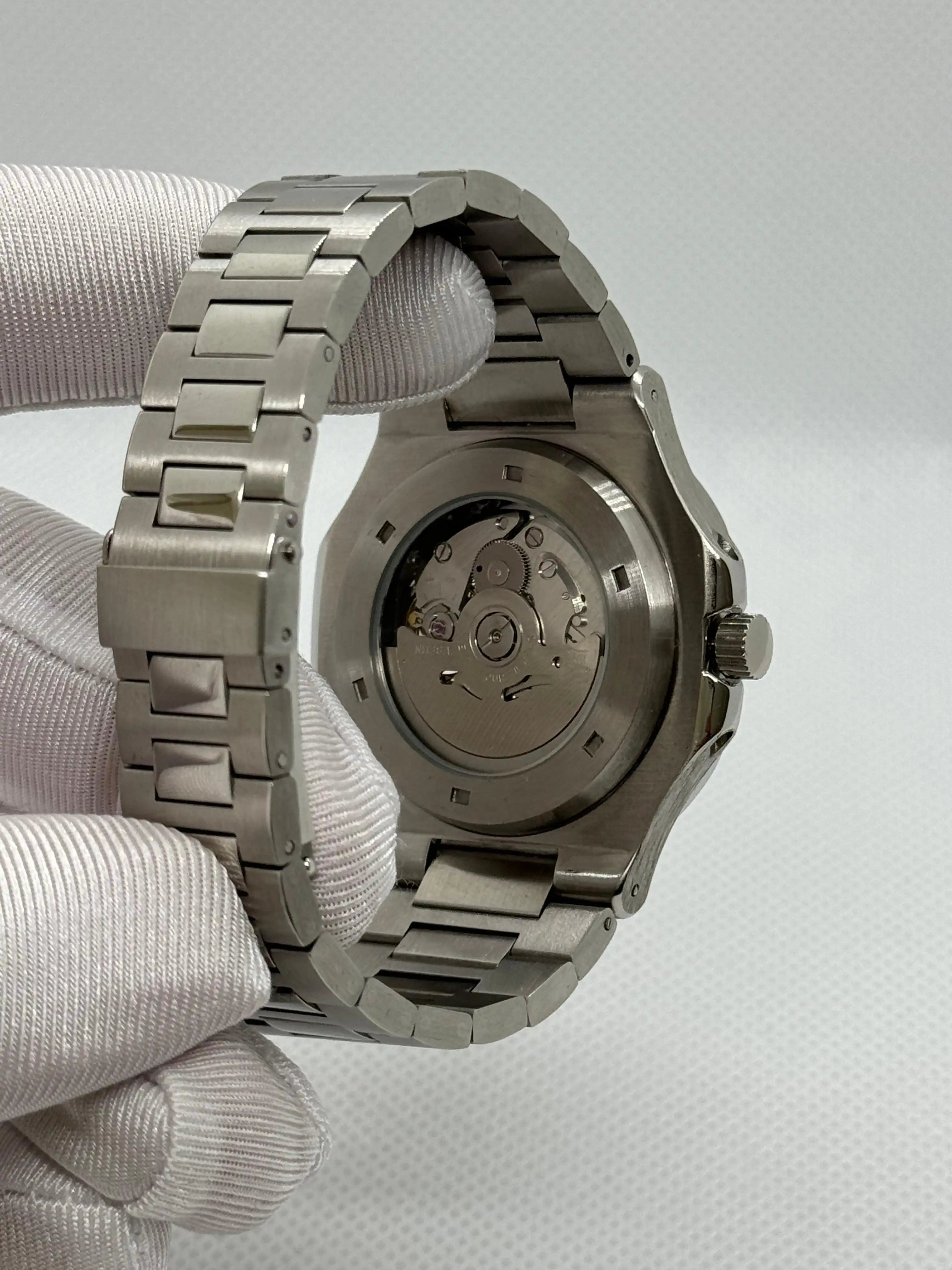 SEIKOLUS cœur ouvert bleue - Montre personnalisée Time2Seiko