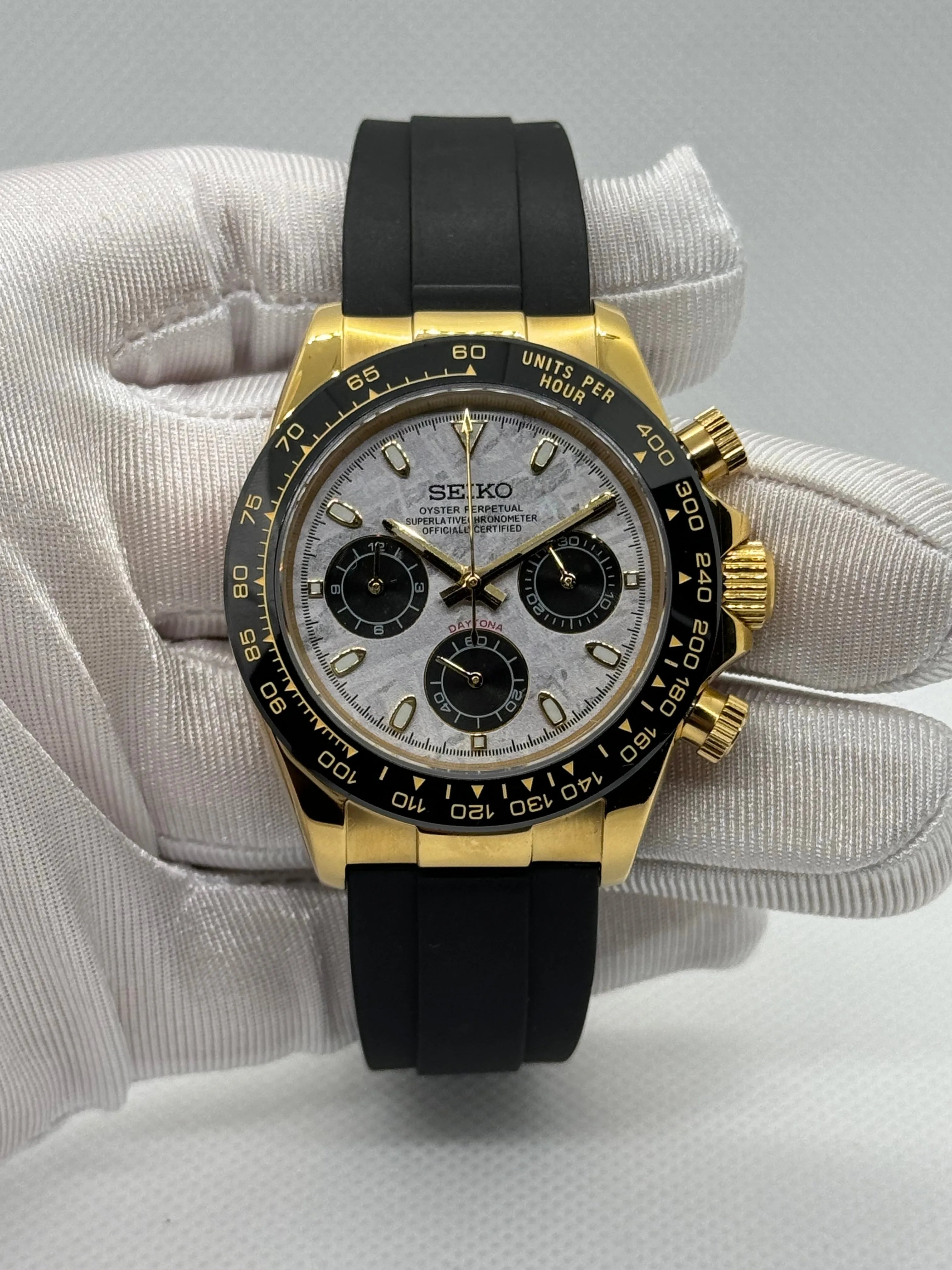 SEIKONA meteorite gold - Montre personnalisée Time2Seiko