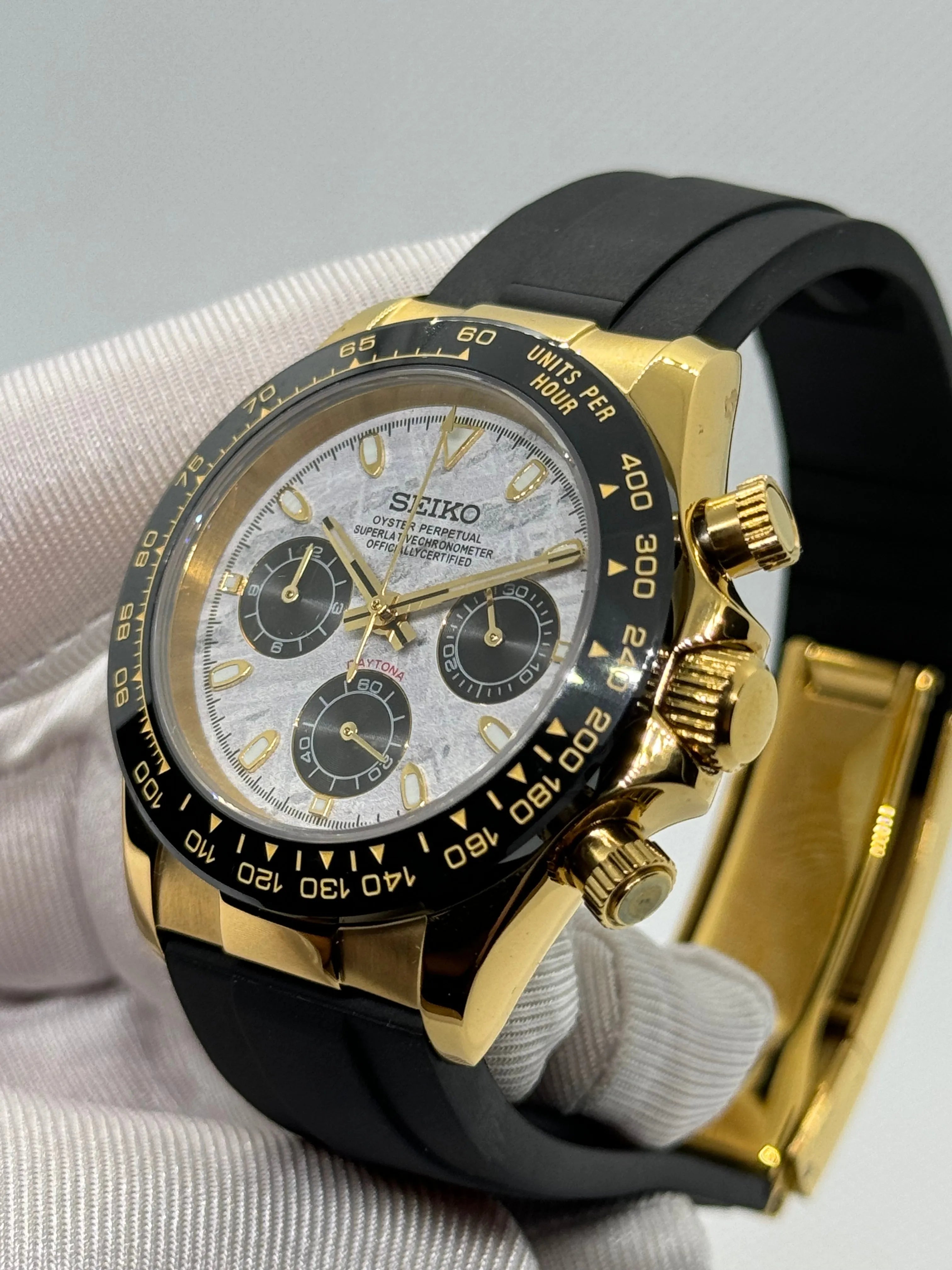 SEIKONA meteorite gold - Montre personnalisée Time2Seiko