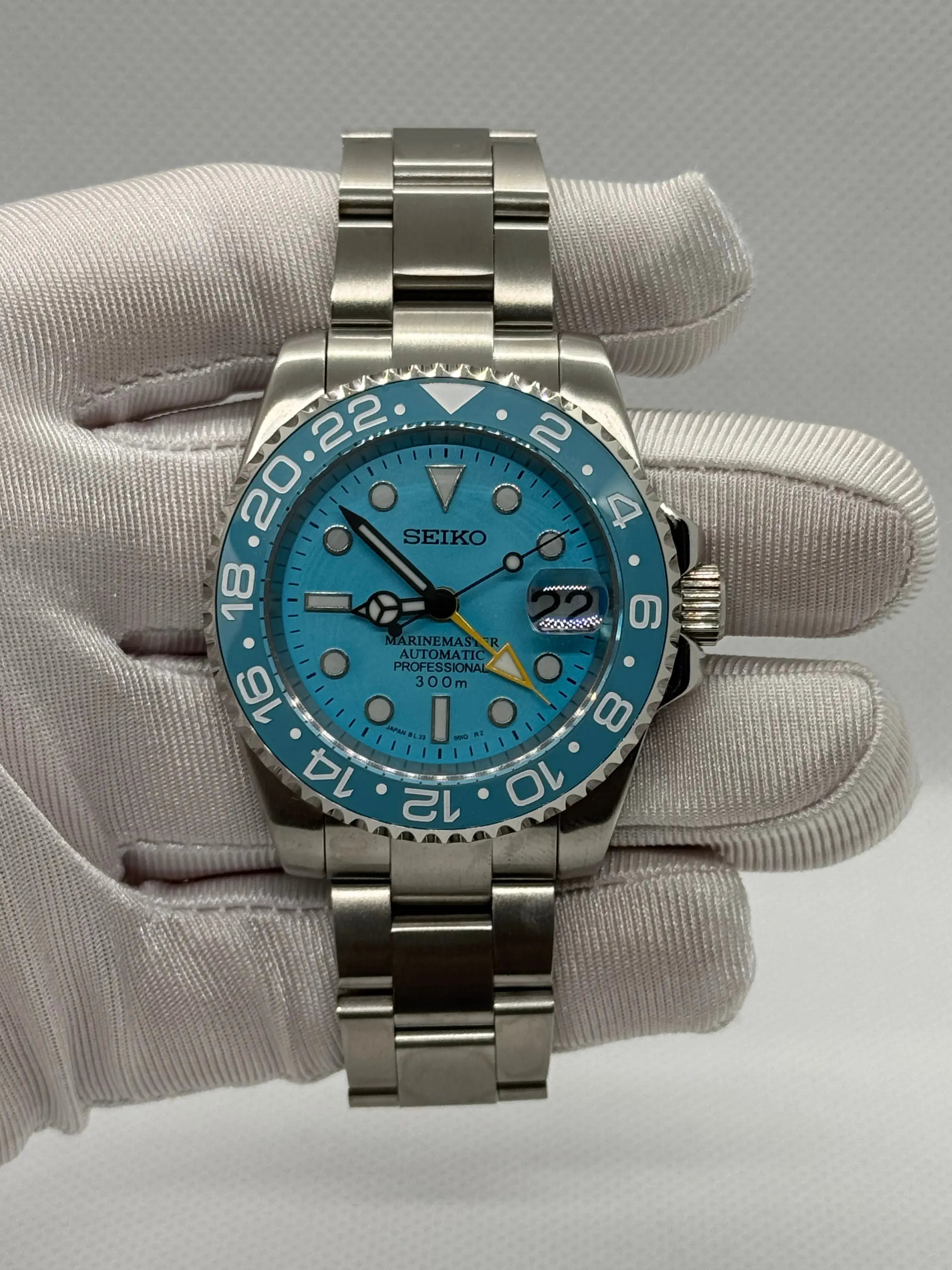 SEIKO GMT blue - Montre personnalisée Time2Seiko