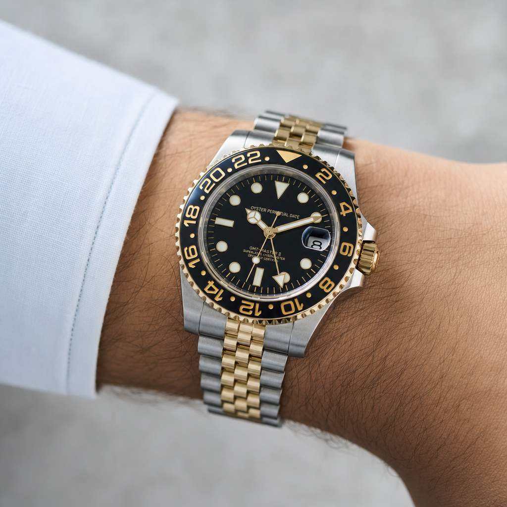 Montre Seiko mod SEIKO GMT zombie portée au poignet — Time2Seiko