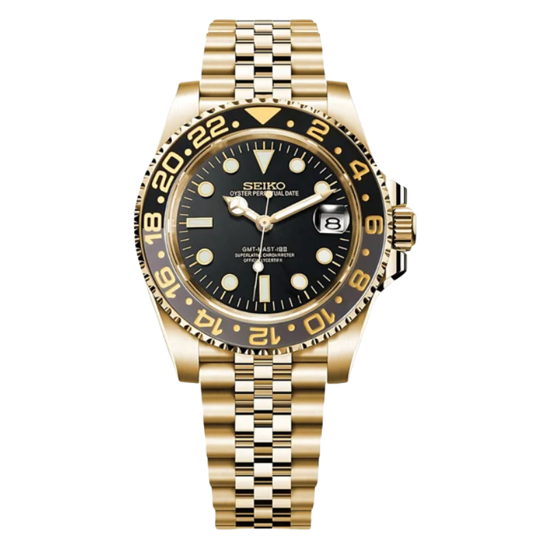 Montre Seiko Mod SEIKO GMT or zombie - Time2Seiko