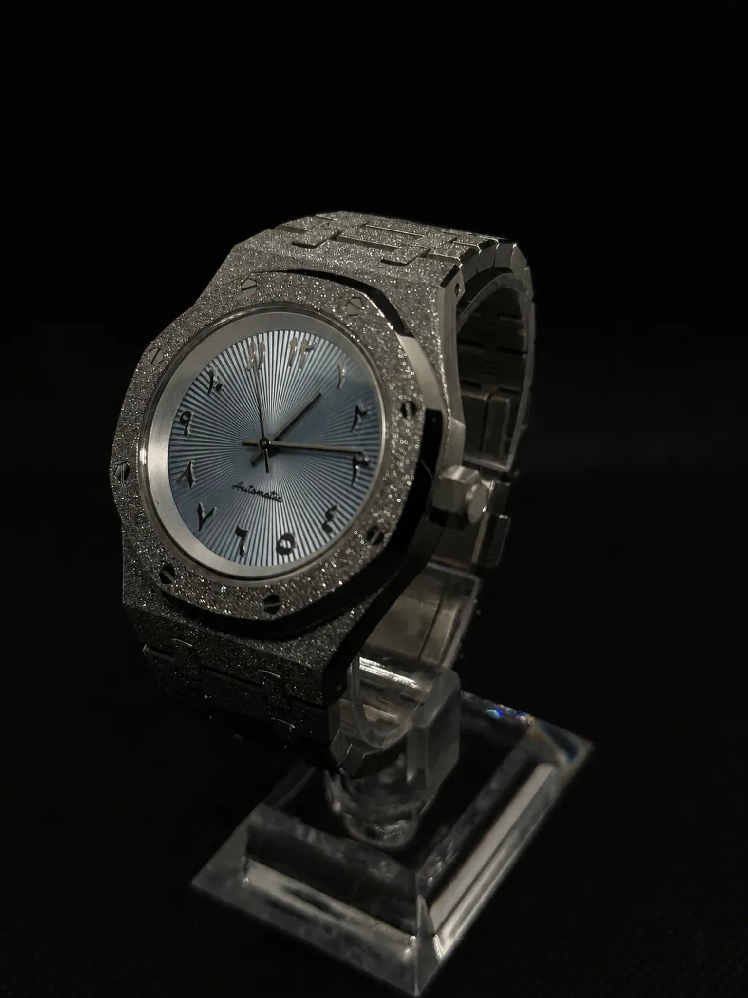 Montre Seiko mod SEIKOAK Arabic brillante, vue 3 — Time2Seiko
