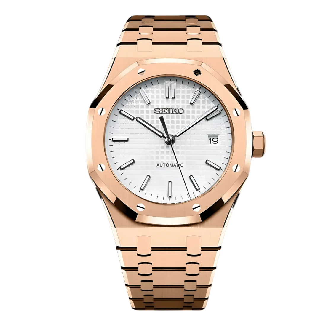 Montre Seiko Mod SEIKOAK or rose - Time2Seiko