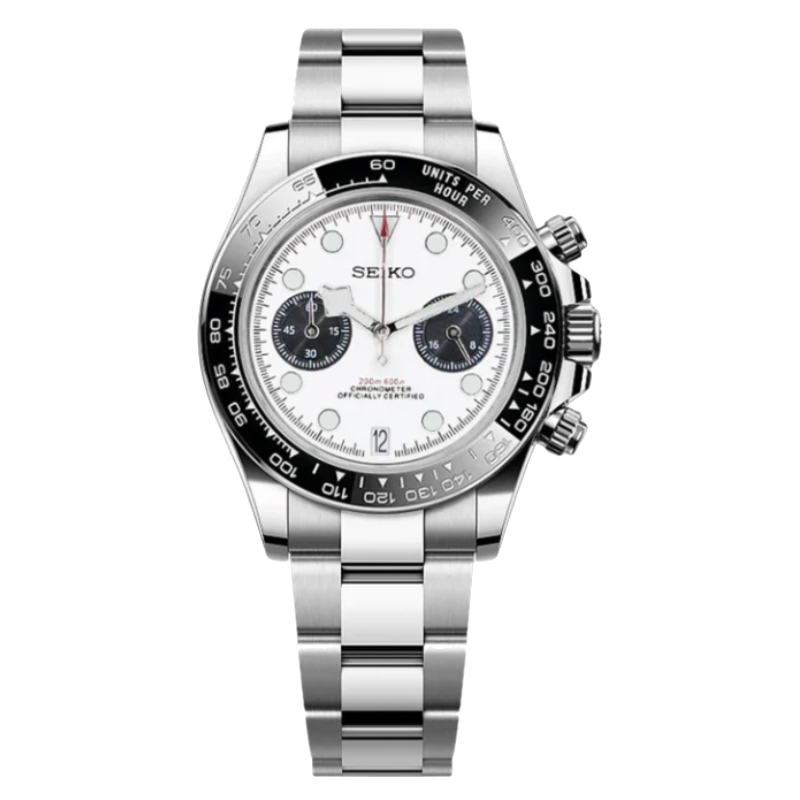 Montre Seiko Mod SEIKODOR chrono blanche - Time2Seiko