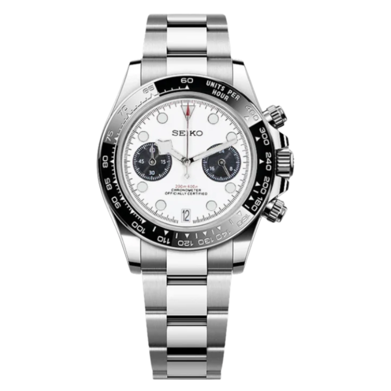 Montre Seiko Mod SEIKODOR chrono blanche - Time2Seiko