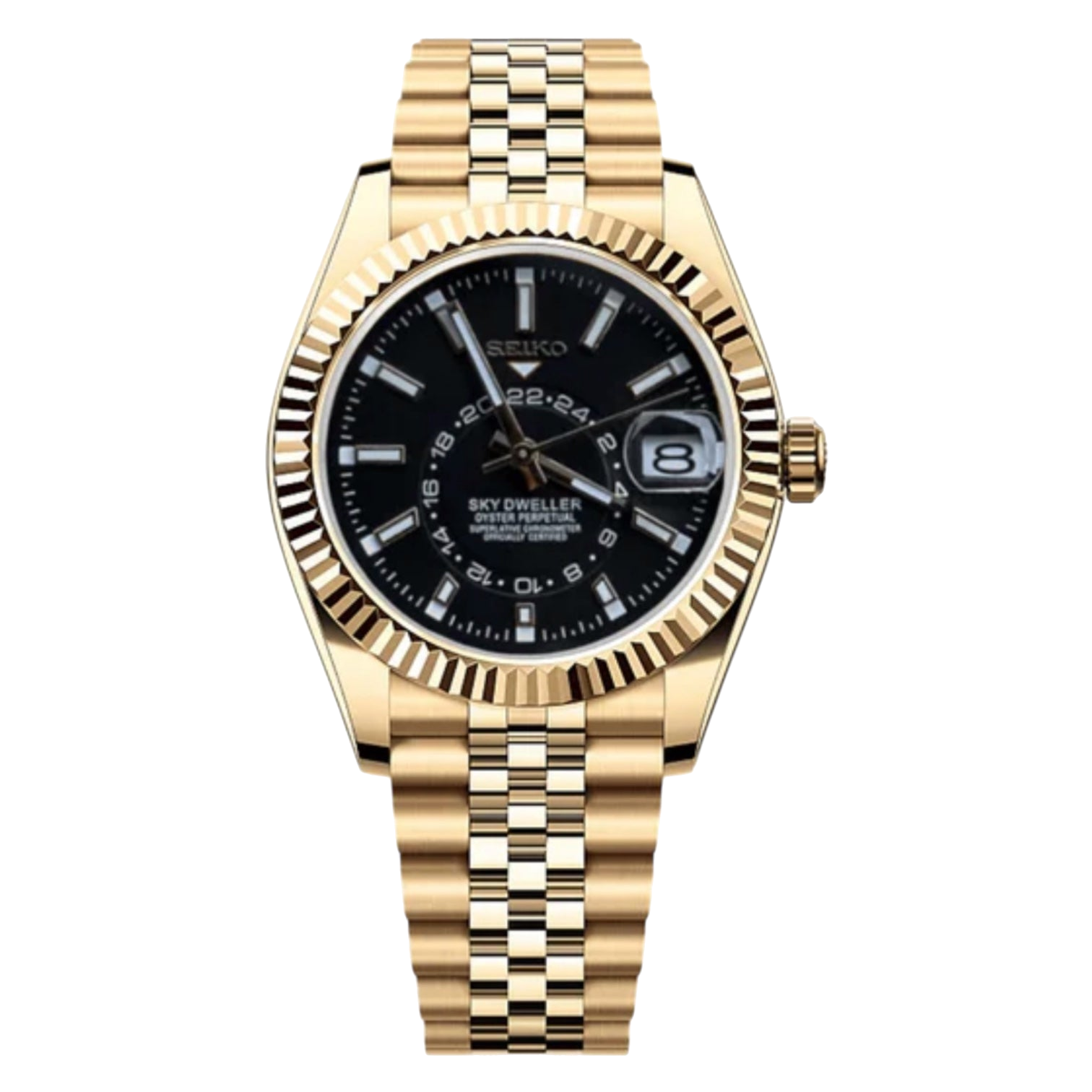 Montre Seiko Mod SEIKODWELLER or noire - Time2Seiko