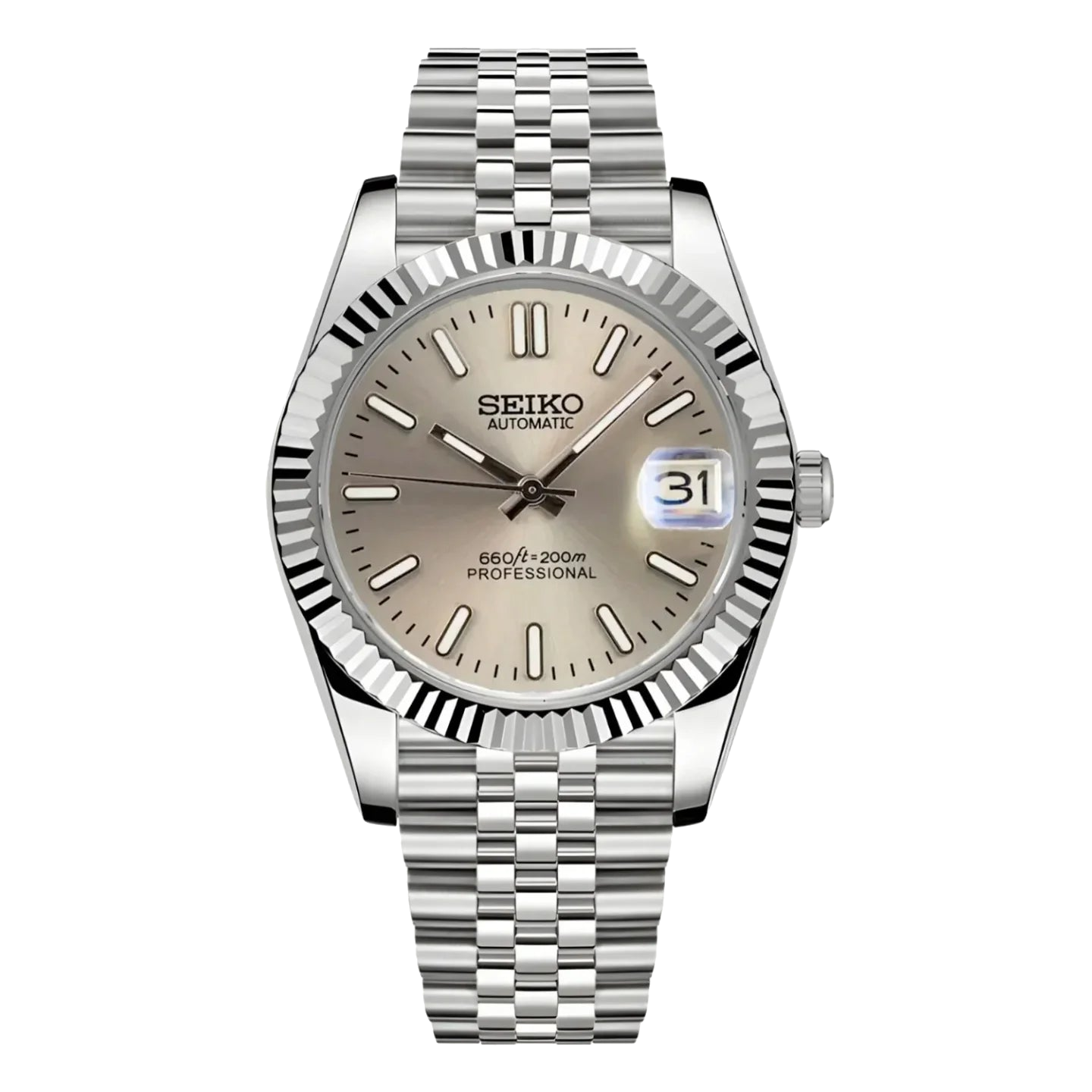 Montre Seiko Mod SEIKOJUST champagne - Time2Seiko