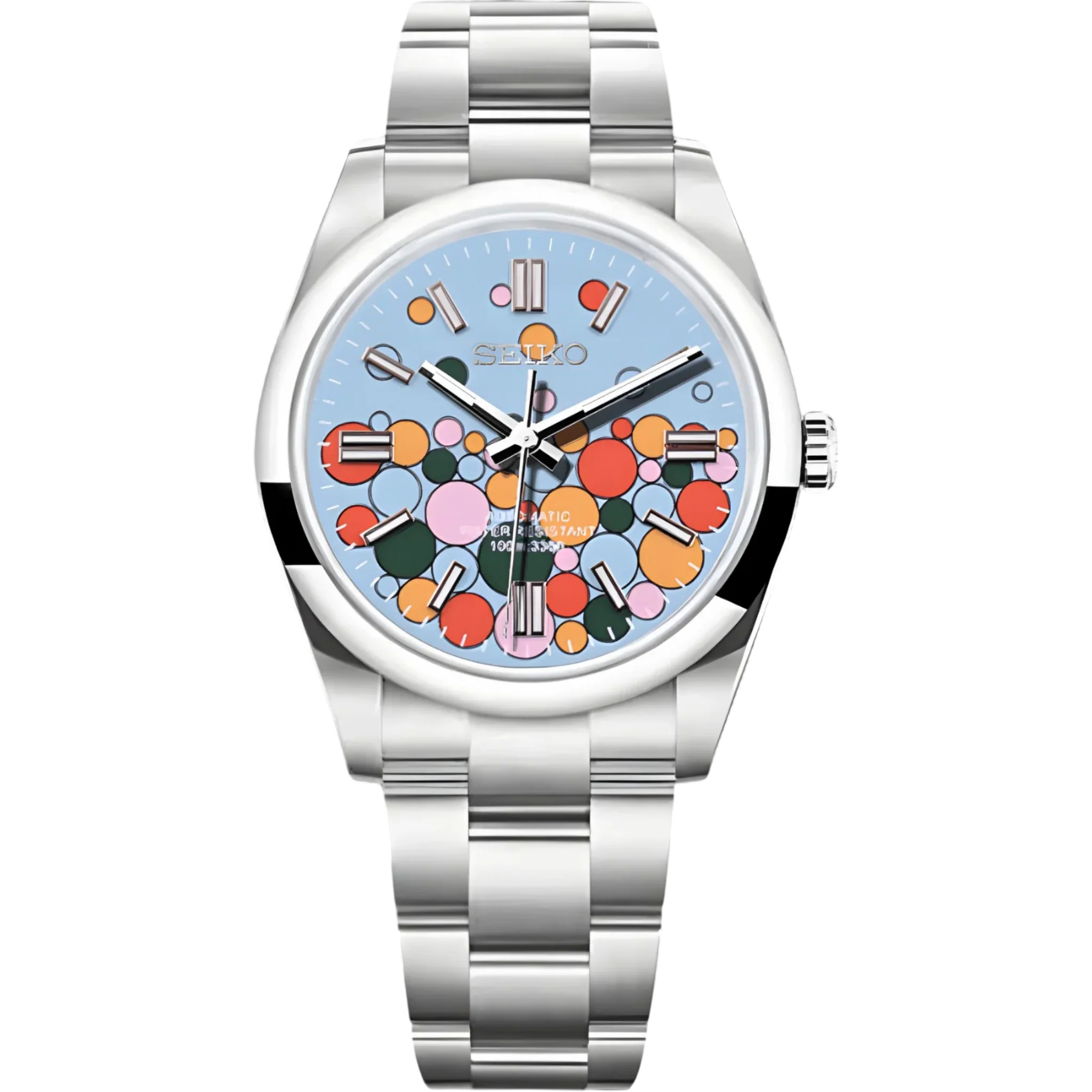 Montre Seiko Mod SEIKOJUST oyster bubblegum - Time2Seiko