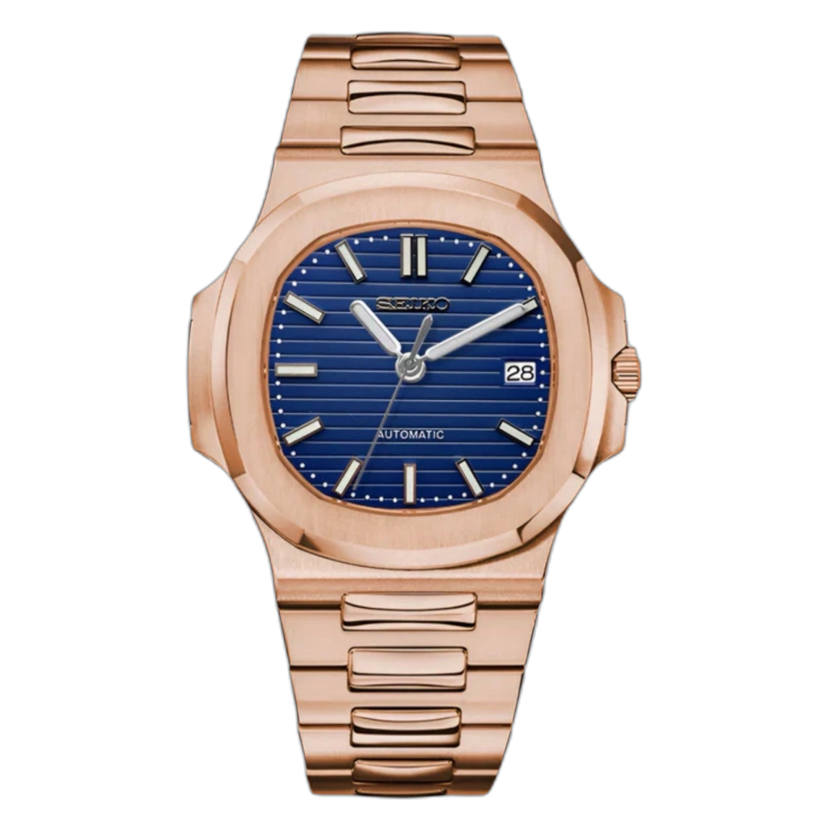 SEIKOLUS rosegold blue — cut-out packshot — Time2Seiko
