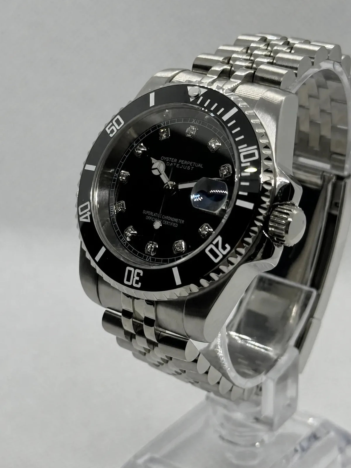 Montre Seiko mod SEIKOMARINER diamond black, vue 3 — Time2Seiko