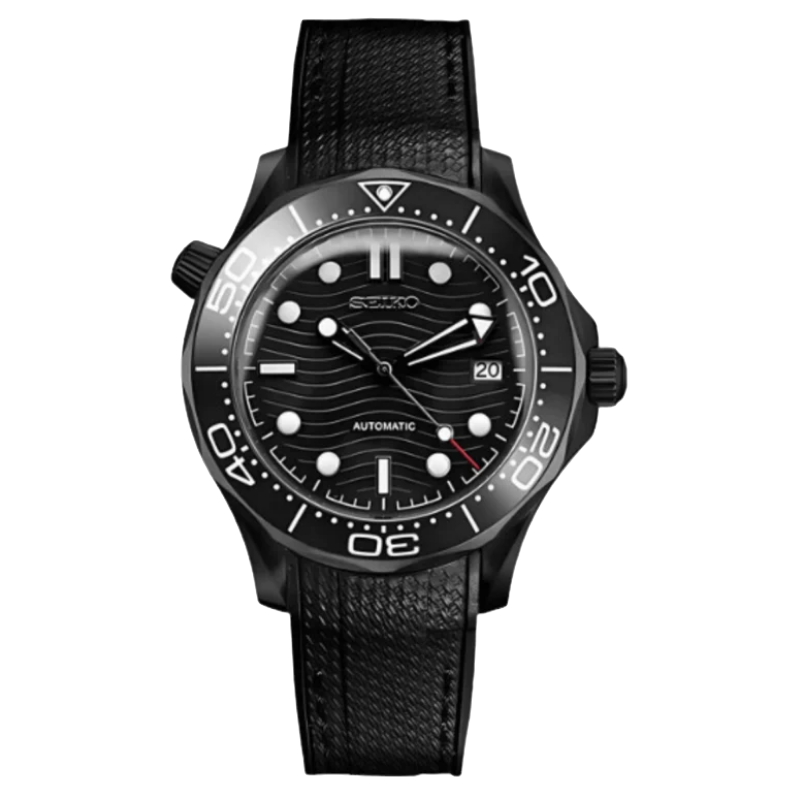 Montre Seiko Mod SEIKOMARINER master black edition - Time2Seiko