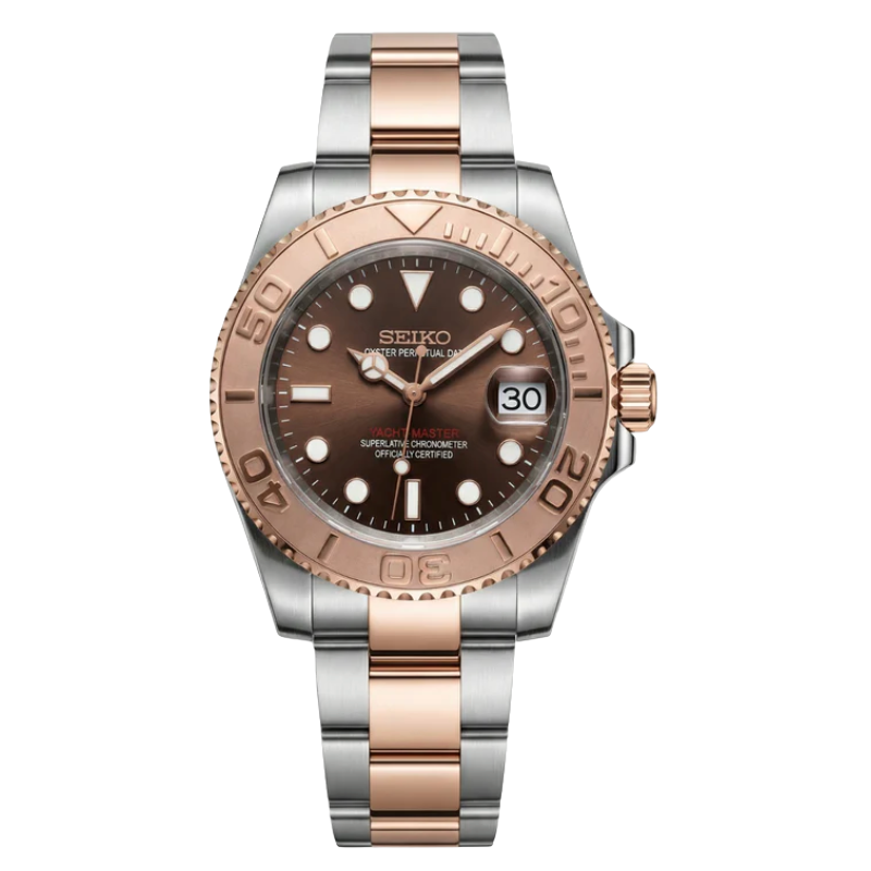 Montre Seiko Mod SEIKOMARINER or rose - Time2Seiko