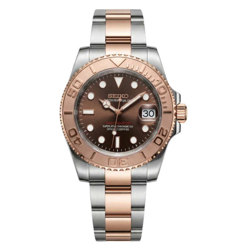 Montre Seiko Mod SEIKOMARINER or rose - Time2Seiko