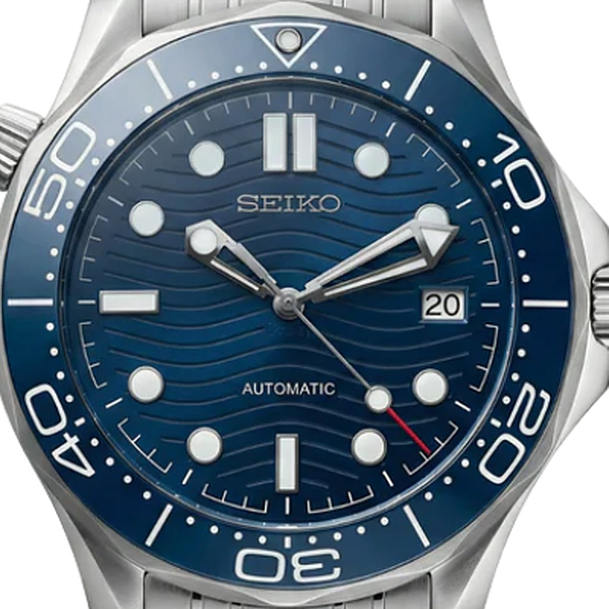 SEIKOMASTER blue — macro cadran — Time2Seiko