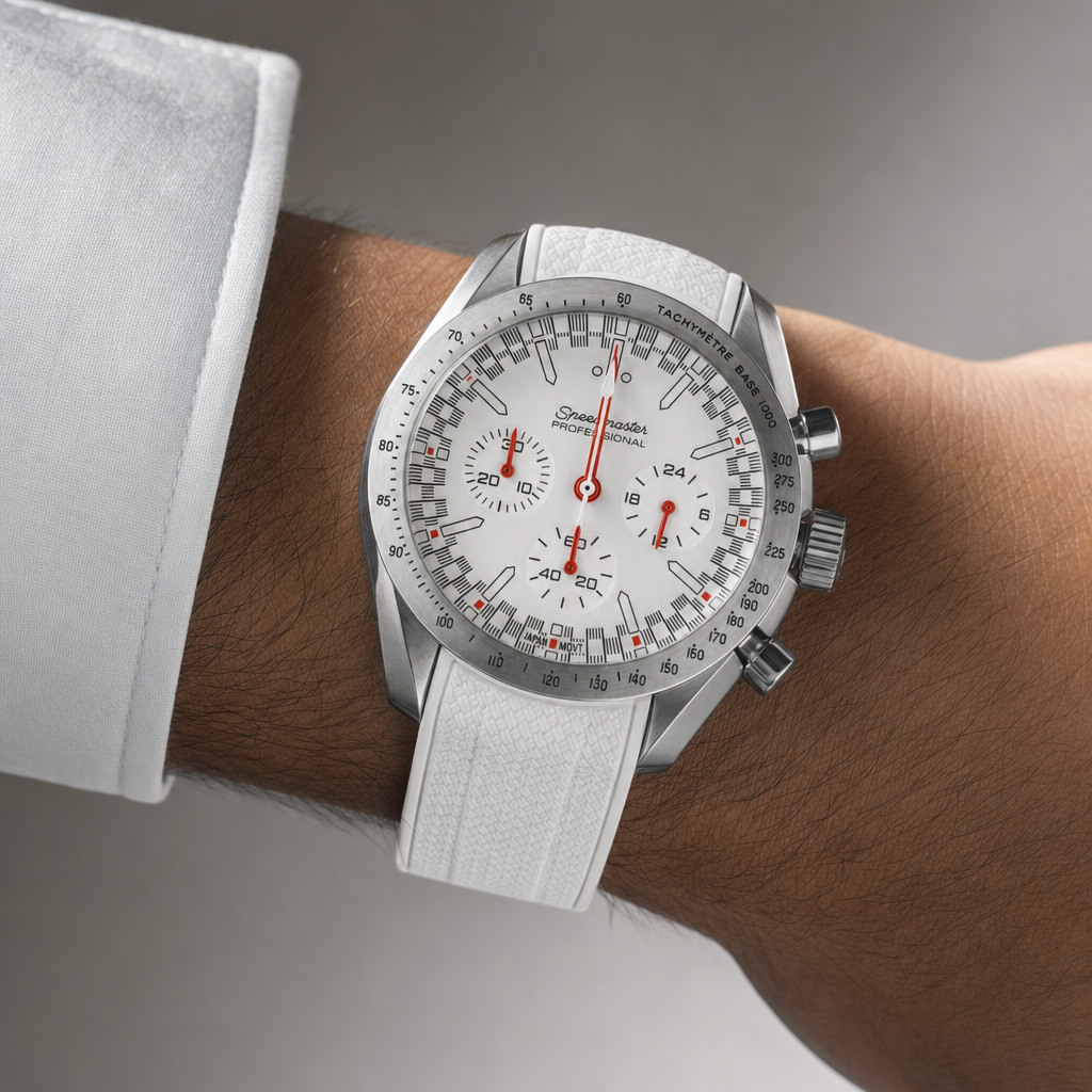 Montre Seiko mod SEIKOSPEED grey mist portée au poignet — Time2Seiko