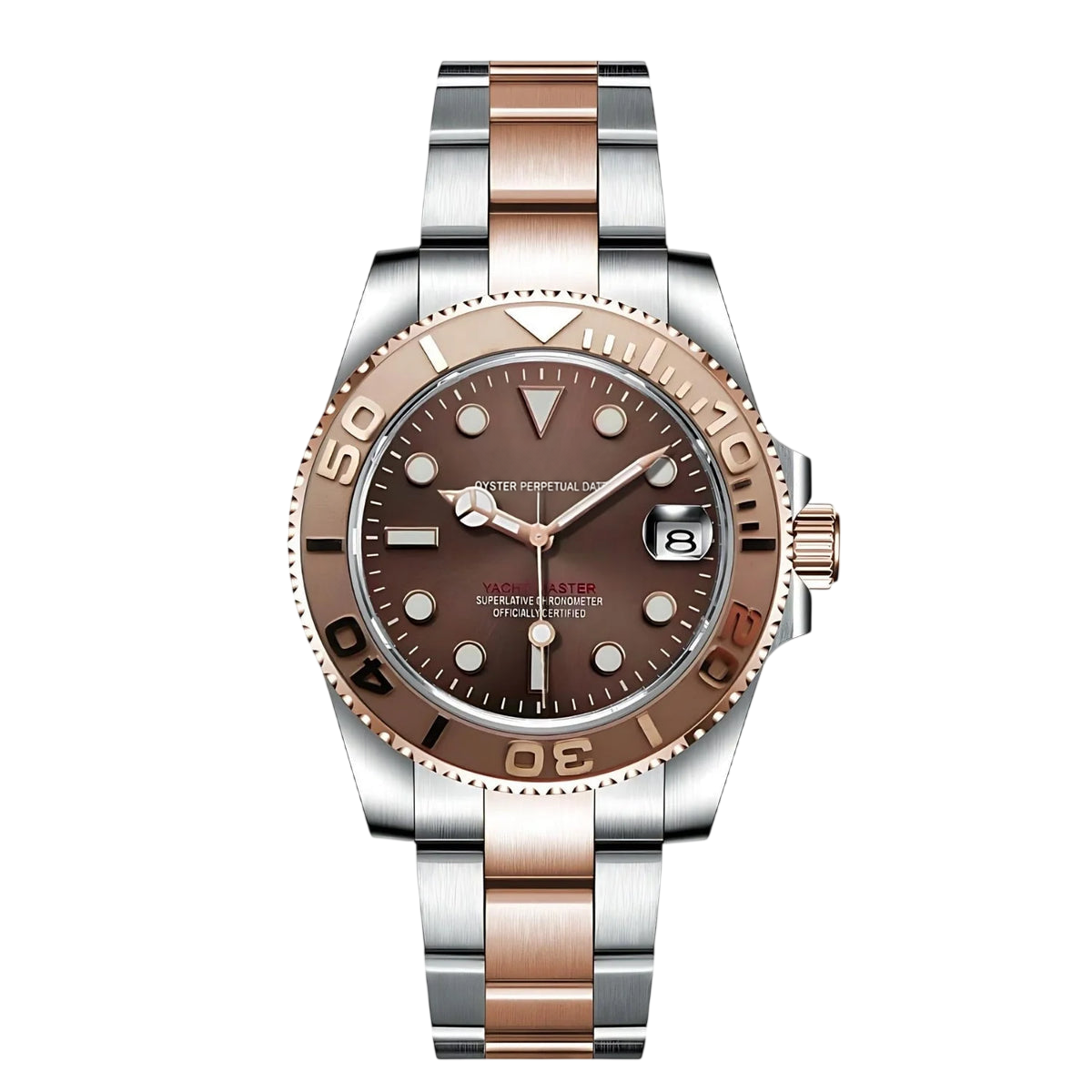 Montre Seiko mod SEIKOMARINER two tone, vue de face — Time2Seiko