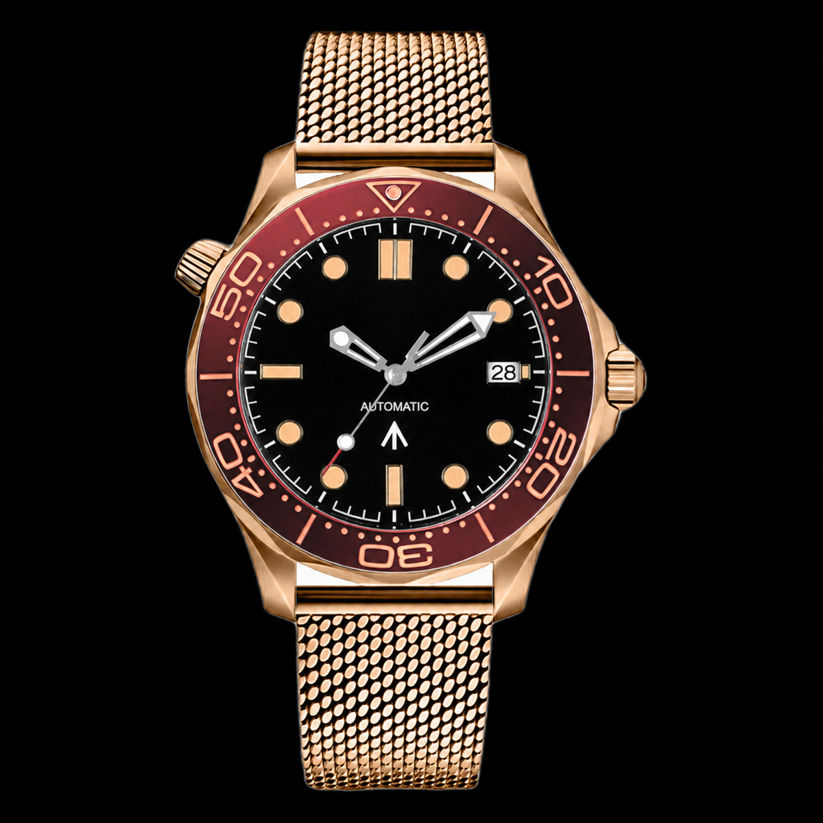 Montre Seiko mod SEIKOMASTER wine wire, sur fond blanc — Time2Seiko