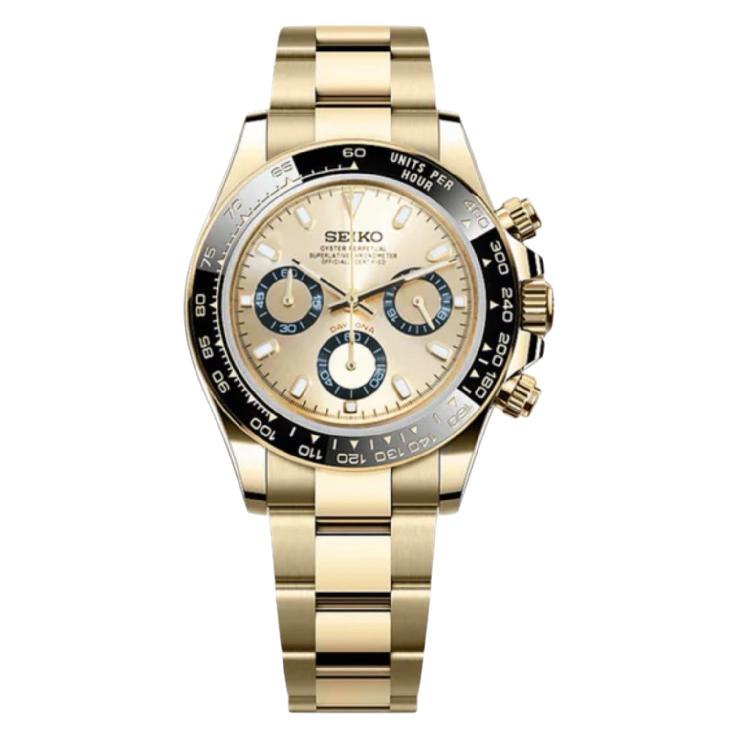 Montre Seiko Mod SEIKONA or noire - Time2Seiko