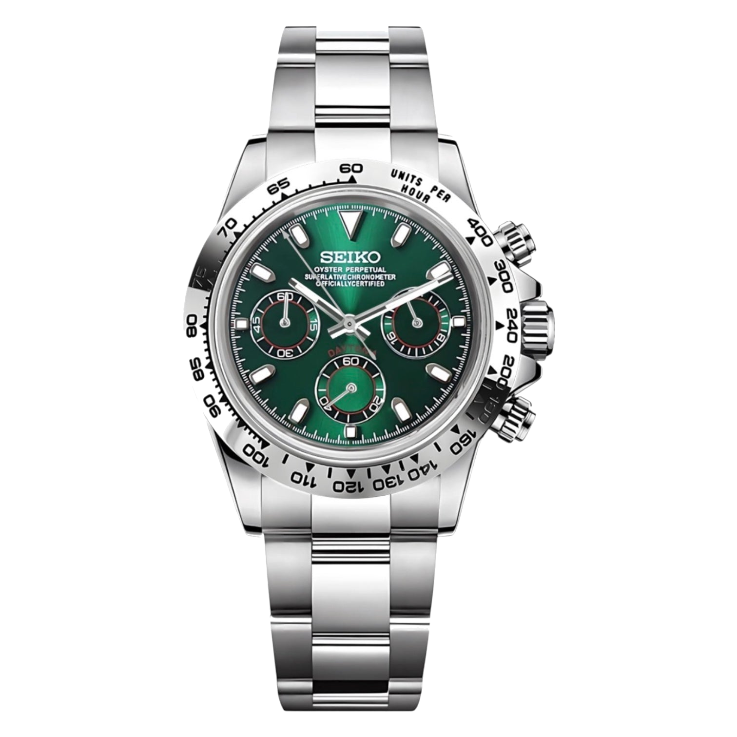 Montre Seiko Mod SEIKONA verte - Time2Seiko