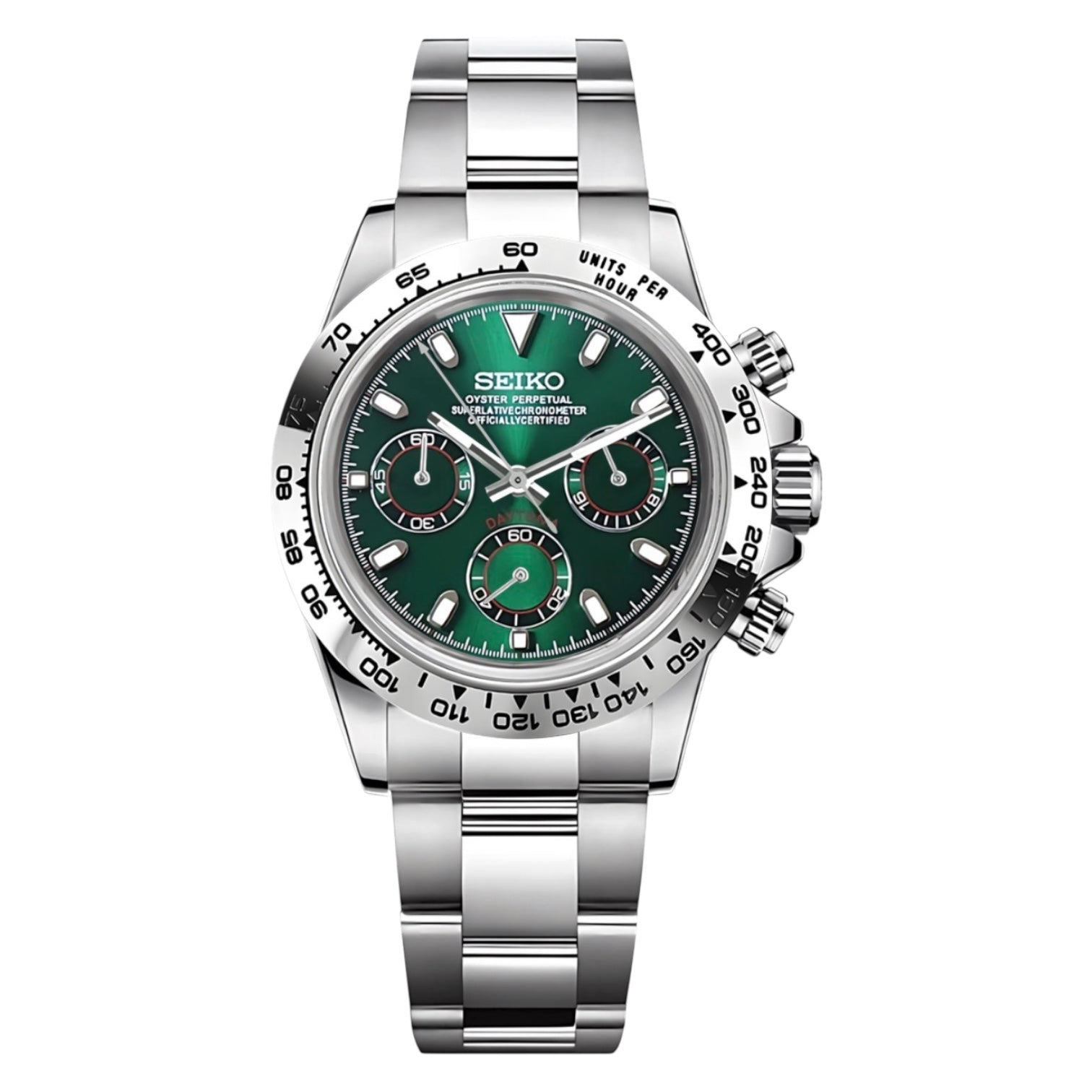 Montre Seiko Mod SEIKONA verte - Time2Seiko