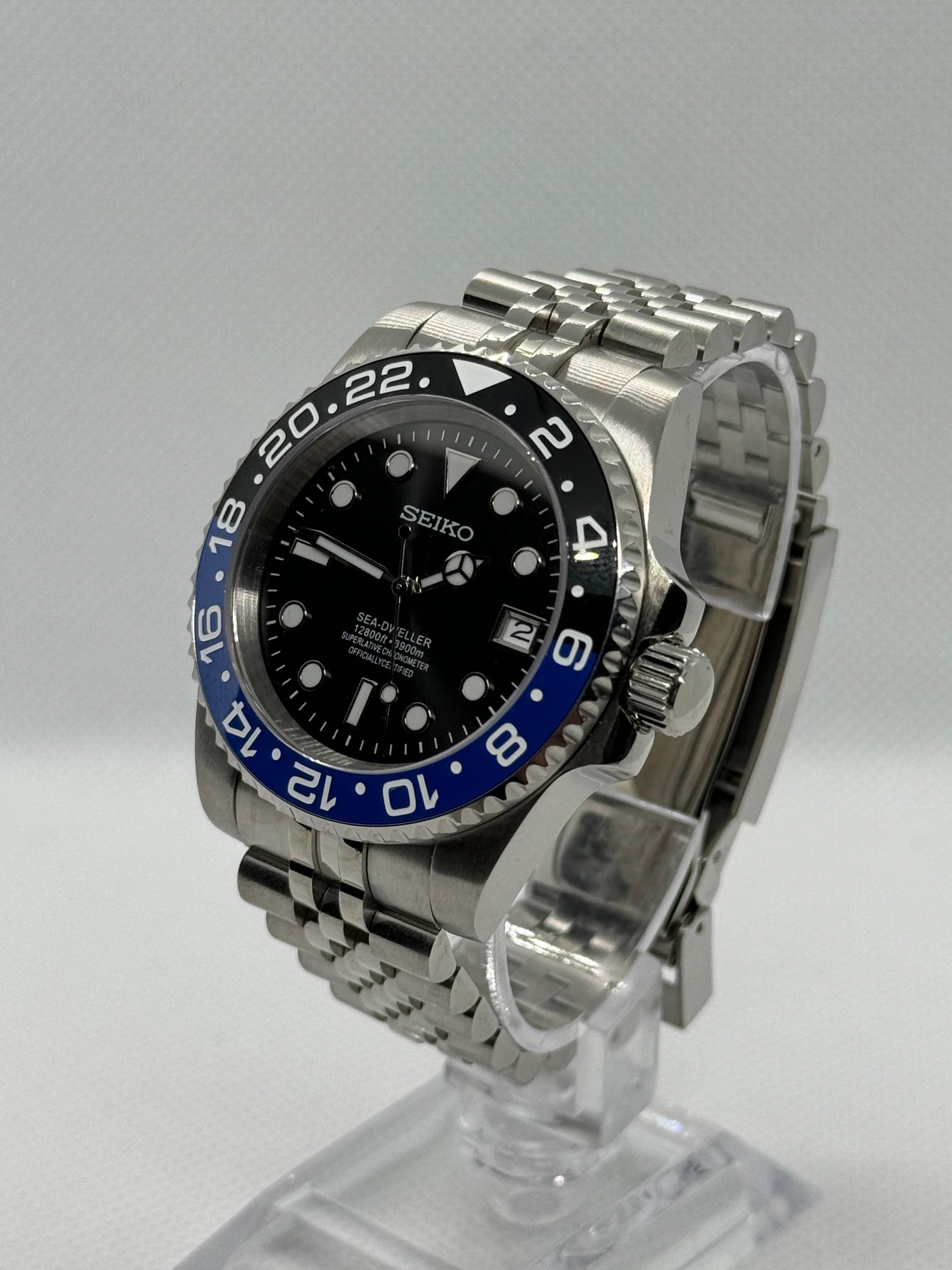 Seiko mod submariner Batman - Time2Seiko