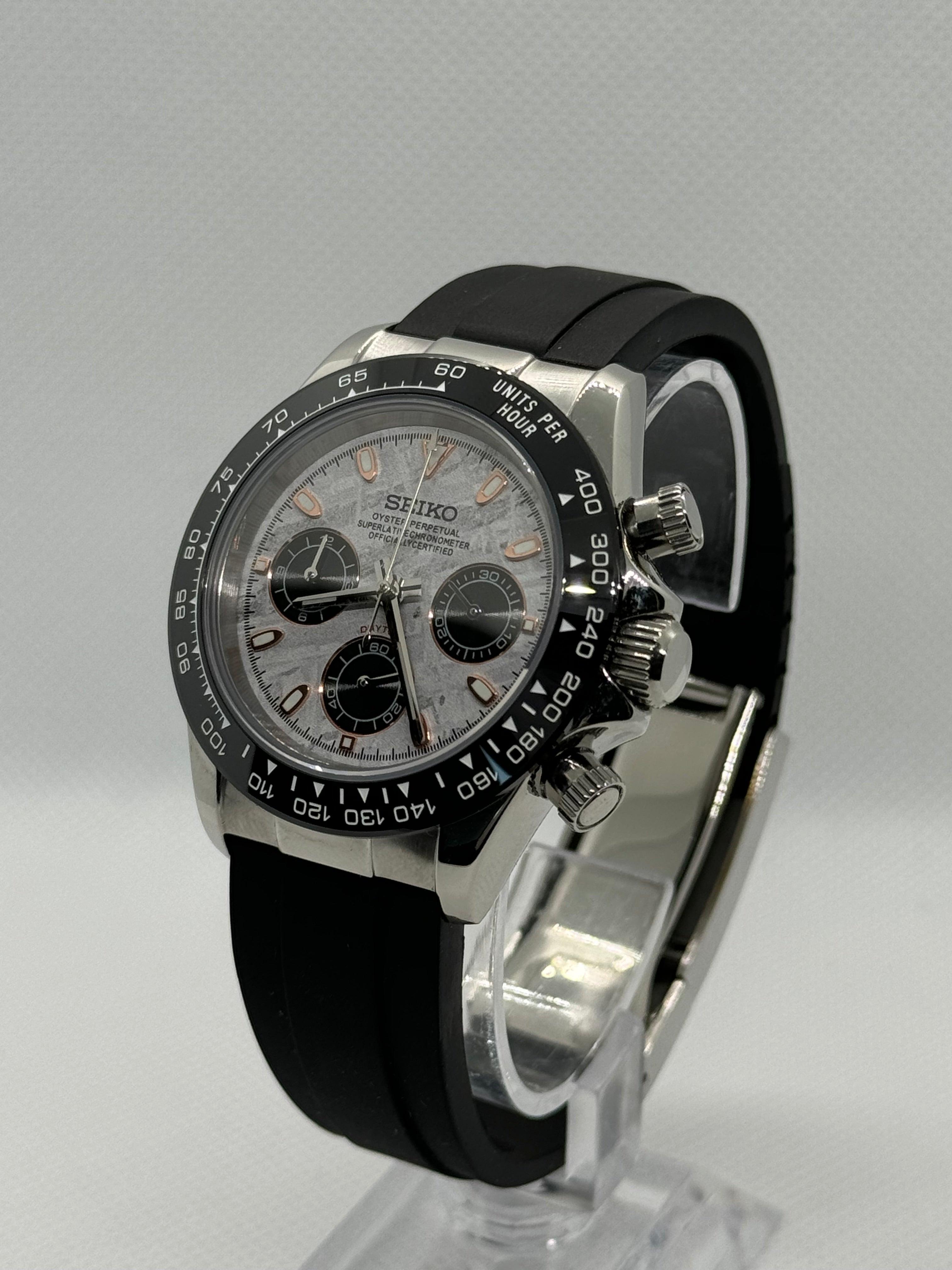 Seiko mod Daytona meteorite - Time2Seiko