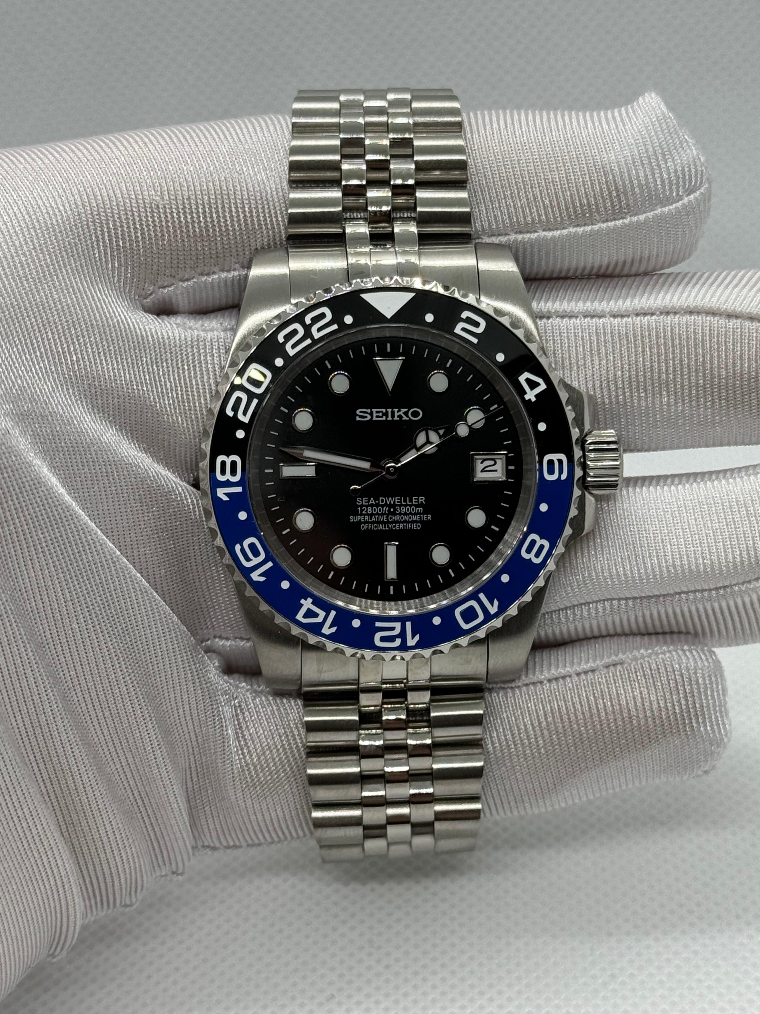 Seiko mod submariner Batman - Time2Seiko