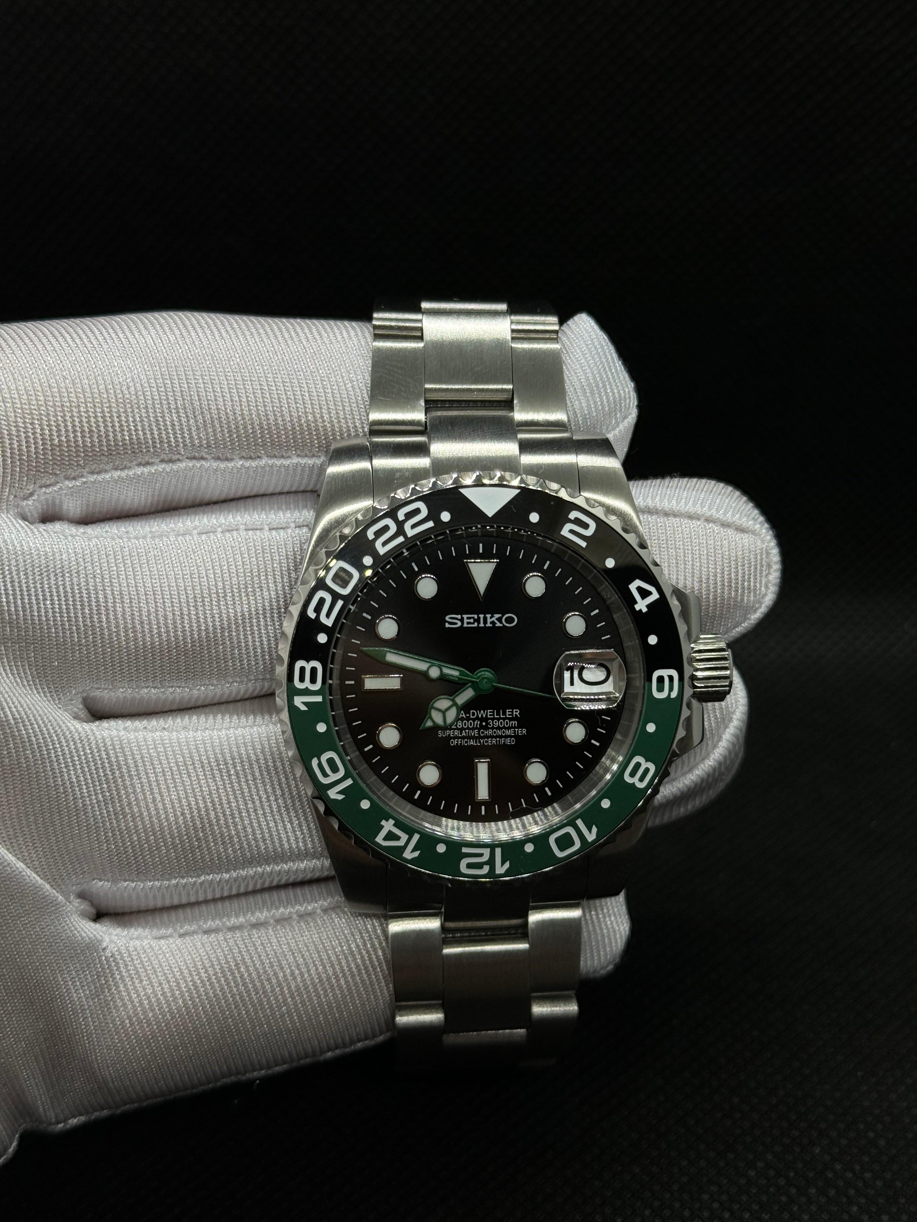 Seiko mod Submariner Sprite - Time2Seiko