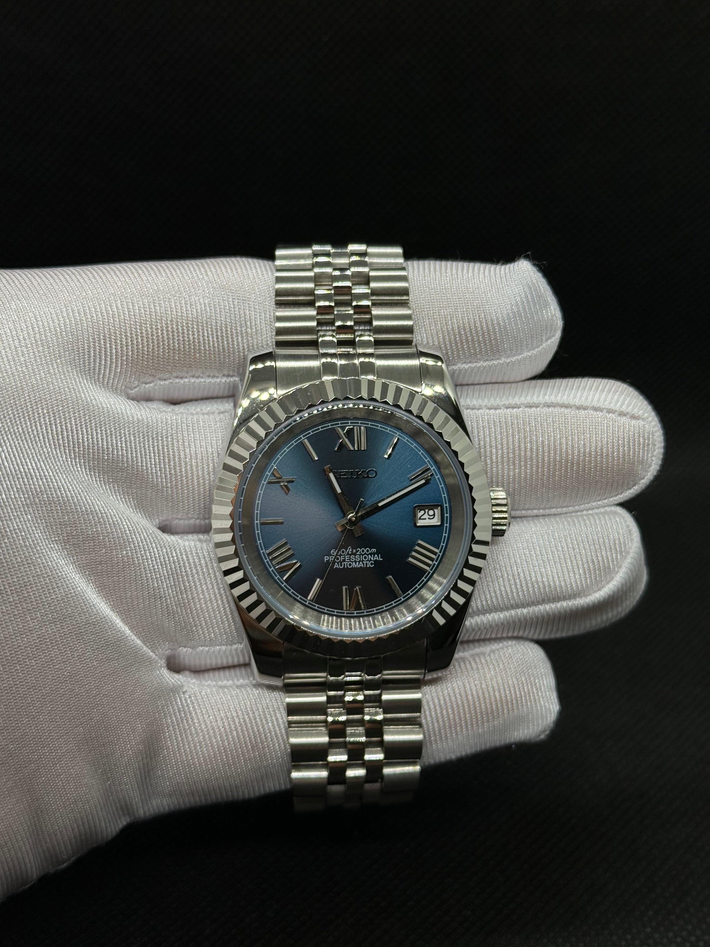 Seiko mod Datejust Roman - Time2Seiko