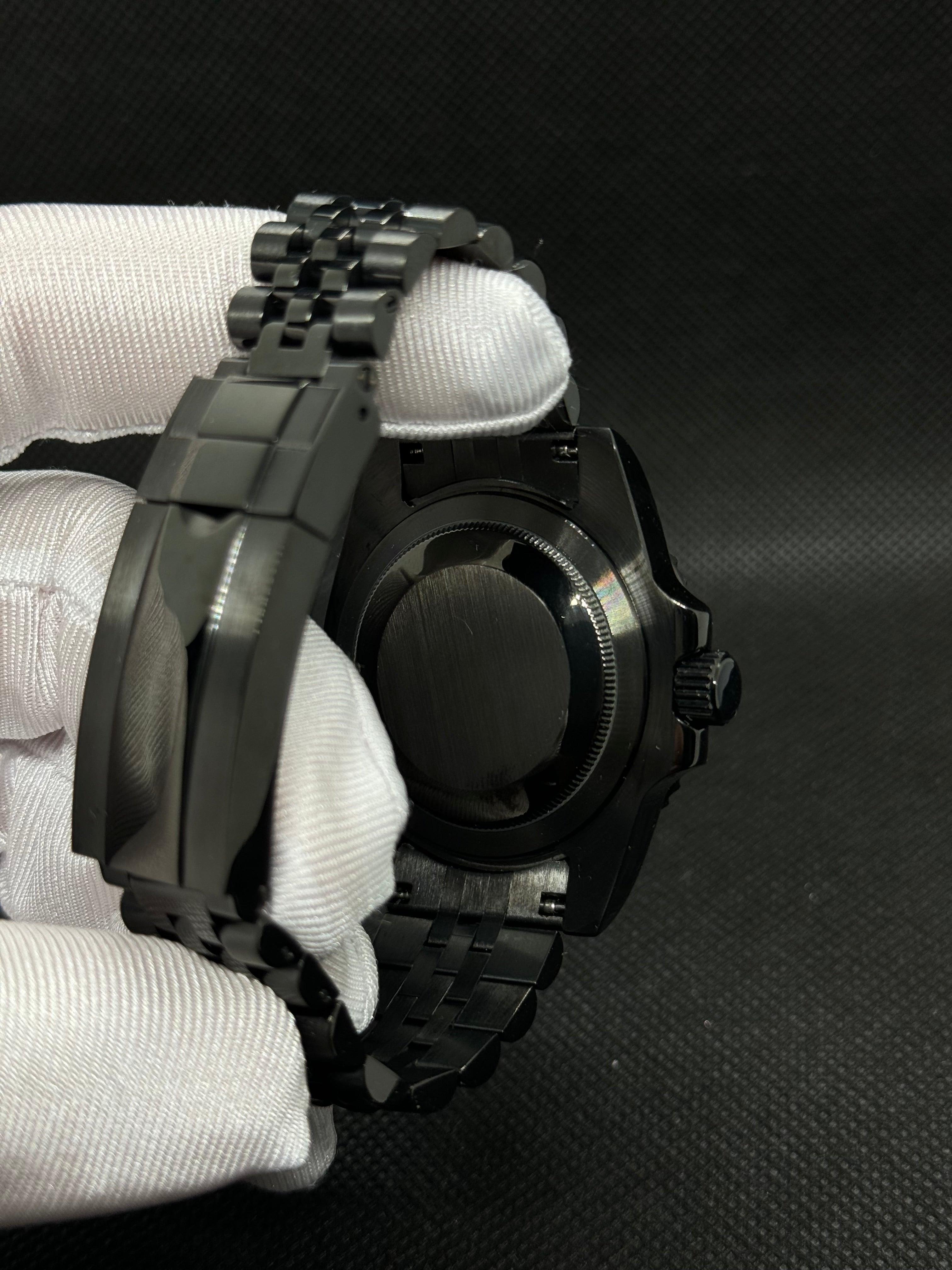 Seiko mod Submariner full black - Time2Seiko