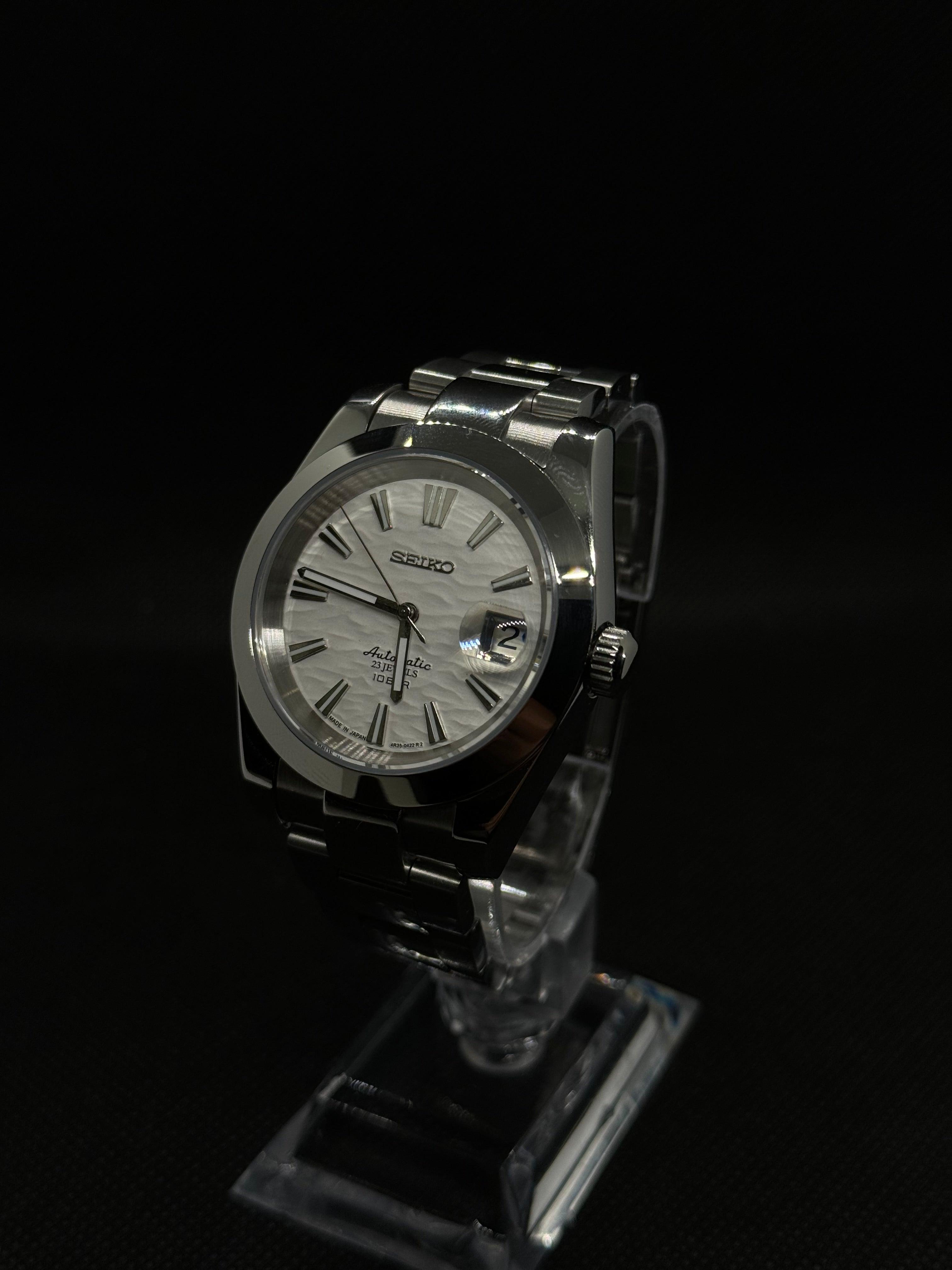 Seiko mod glacier white - Time2Seiko