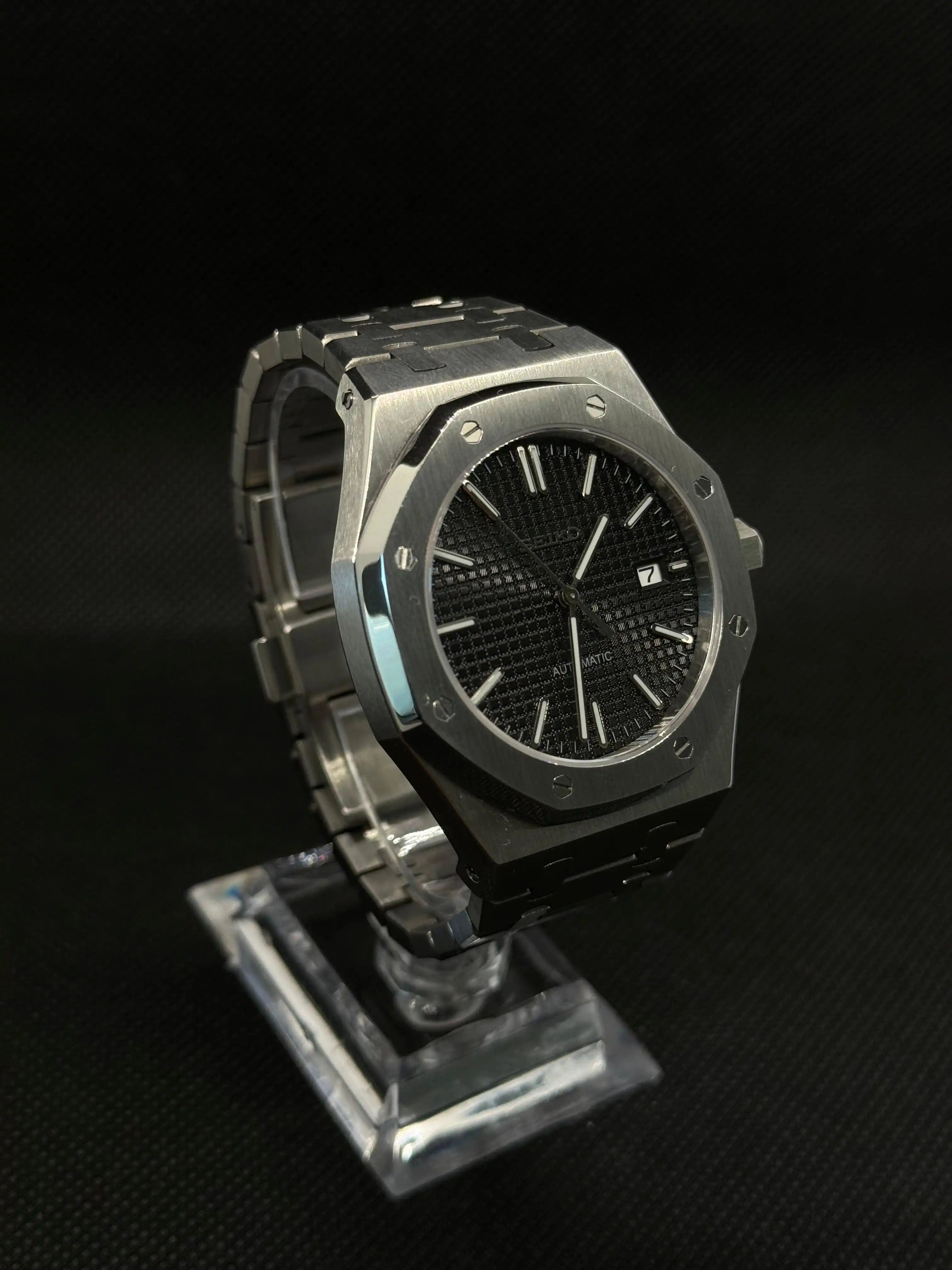 SEIKOAK black - Montre personnalisée Time2Seiko