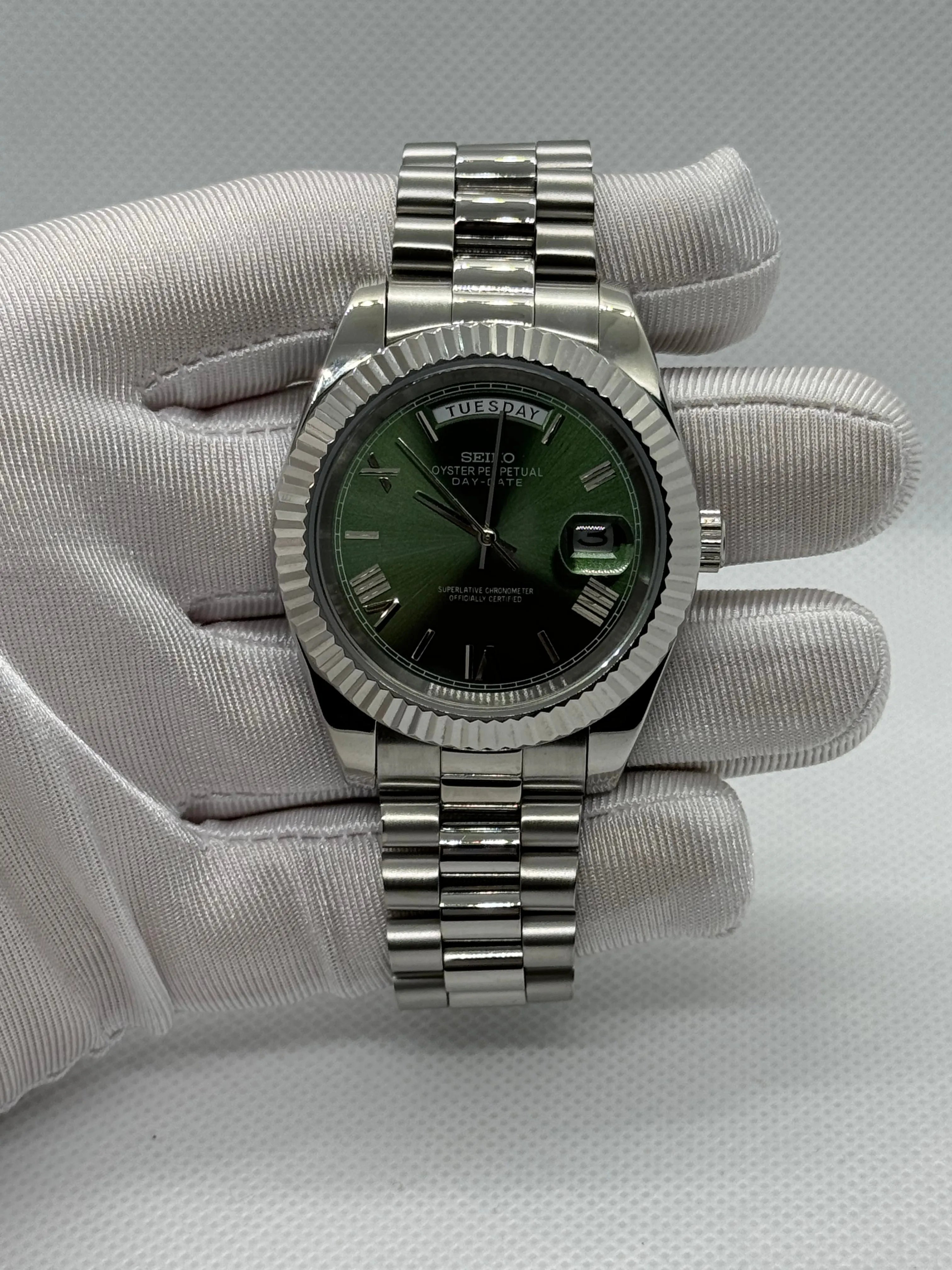 SEIKODATE olive - Montre personnalisée Time2Seiko