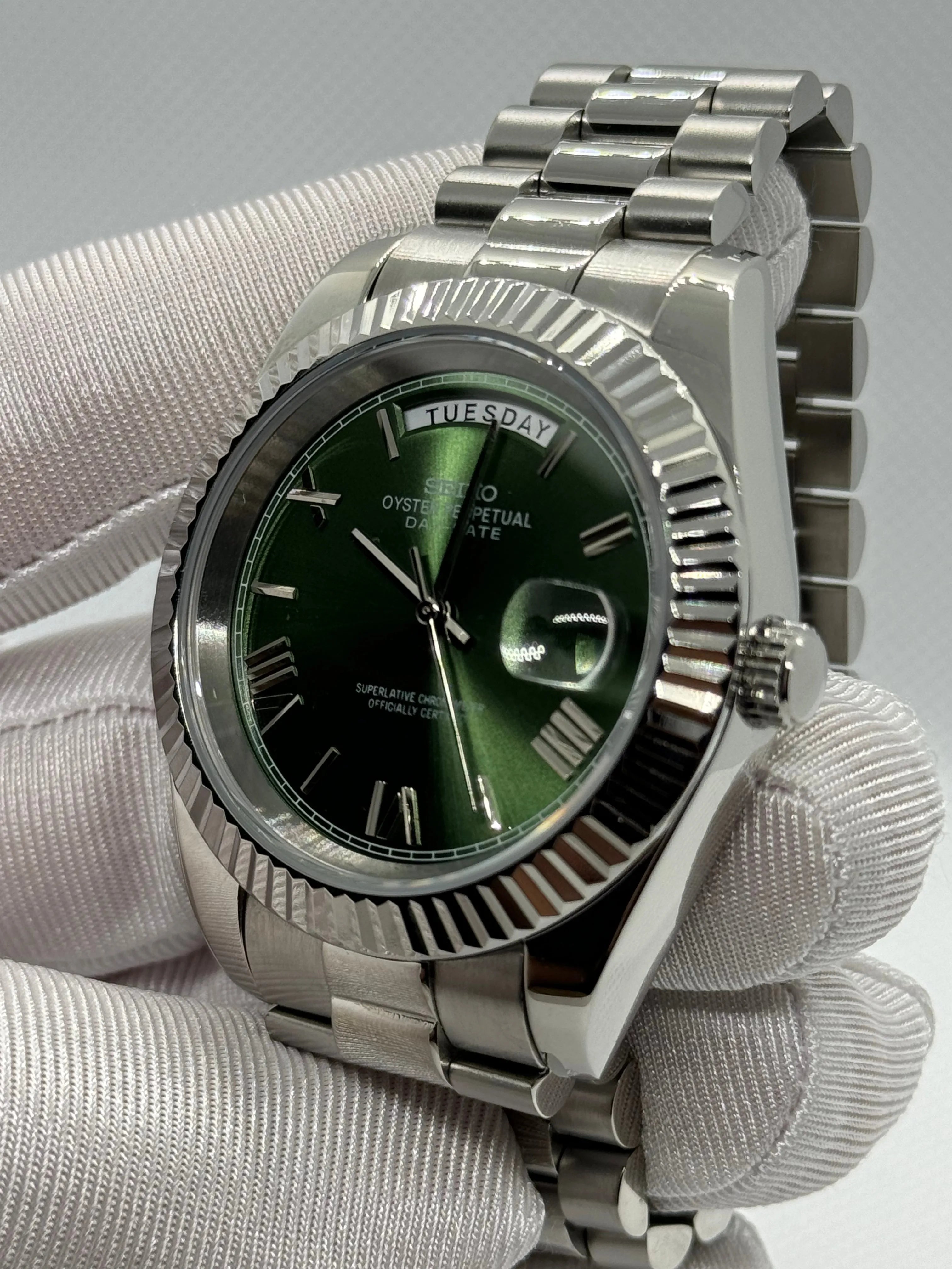 SEIKODATE olive - Montre personnalisée Time2Seiko