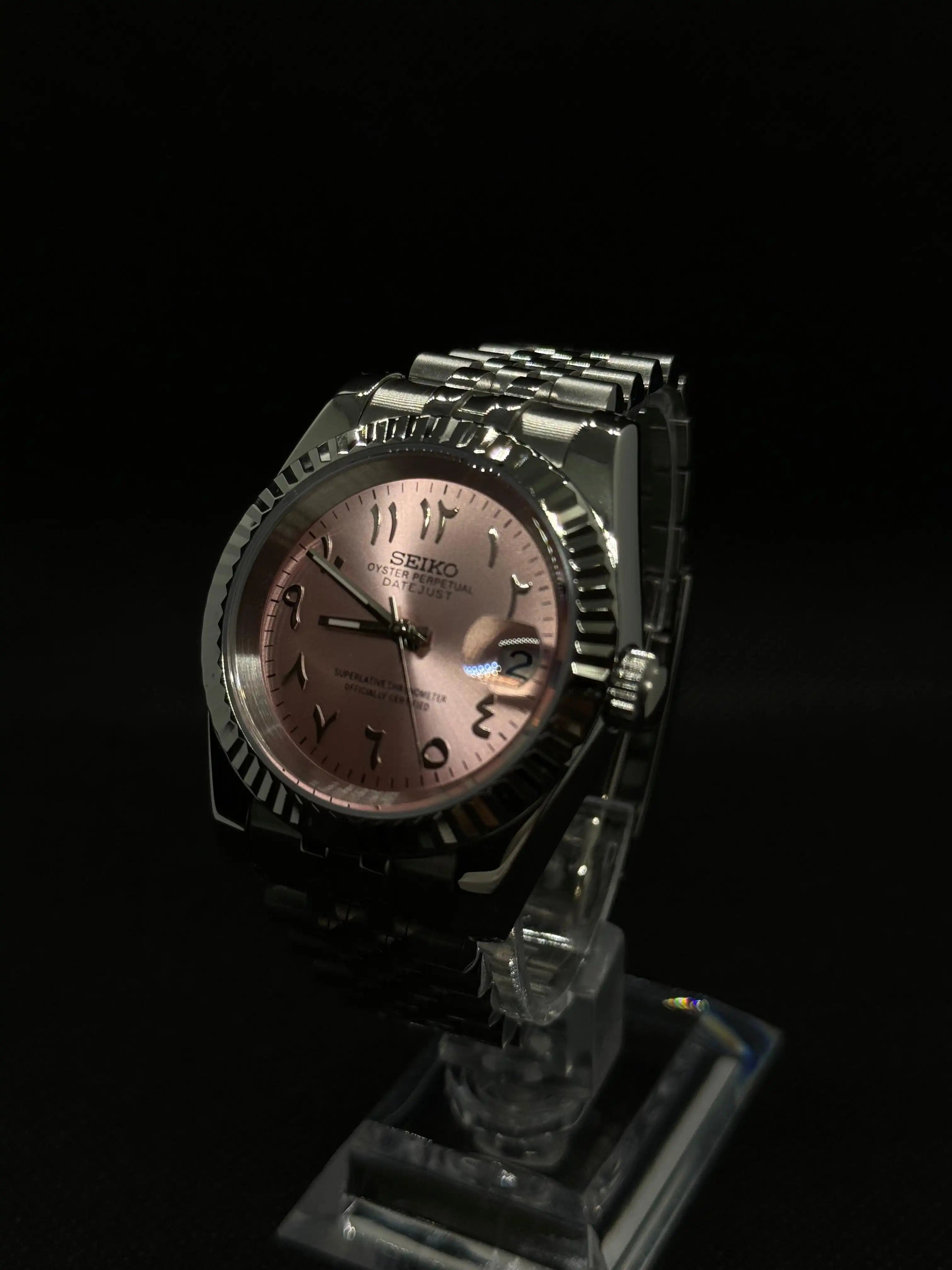 SEIKOJUST Arabic rose - Montre personnalisée Time2Seiko