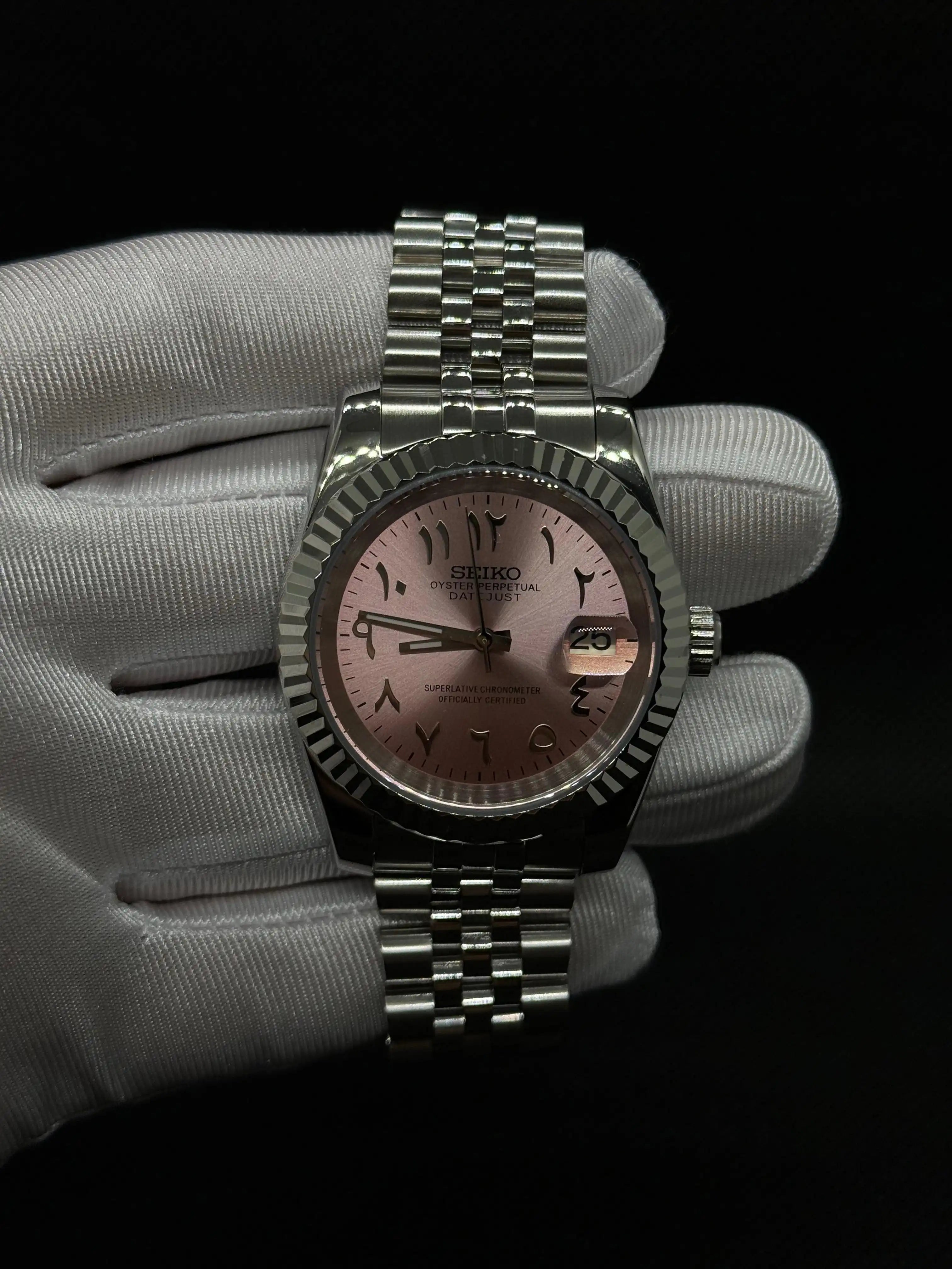 SEIKOJUST Arabic rose - Montre personnalisée Time2Seiko