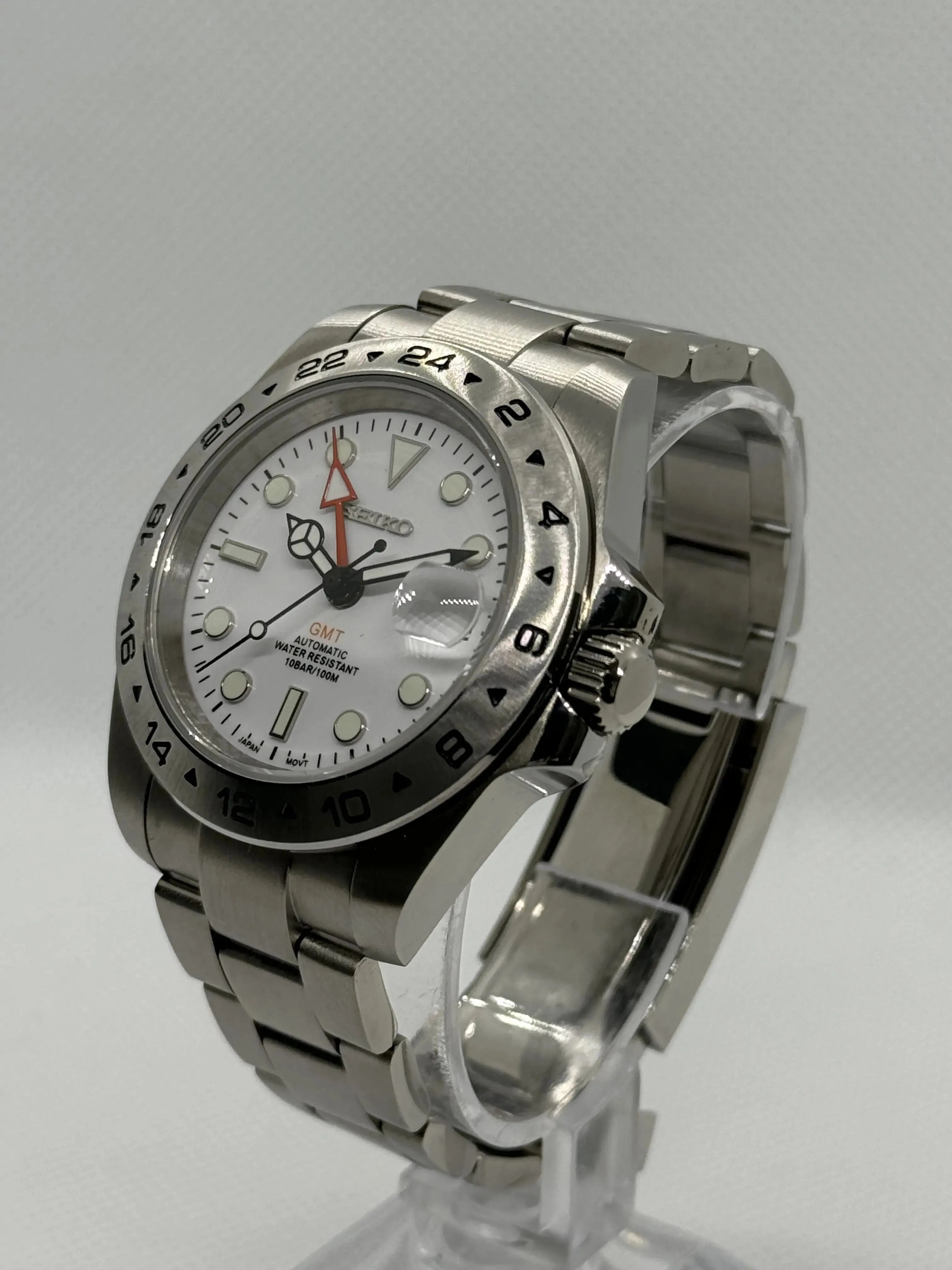 SEIKO GMT White - Montre personnalisée Time2Seiko