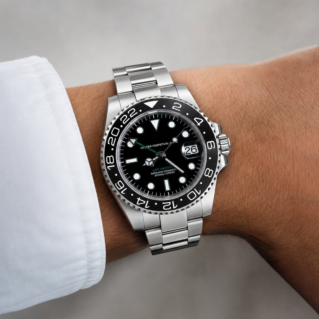 Montre Seiko mod SEIKO GMT wayne portée au poignet — Time2Seiko