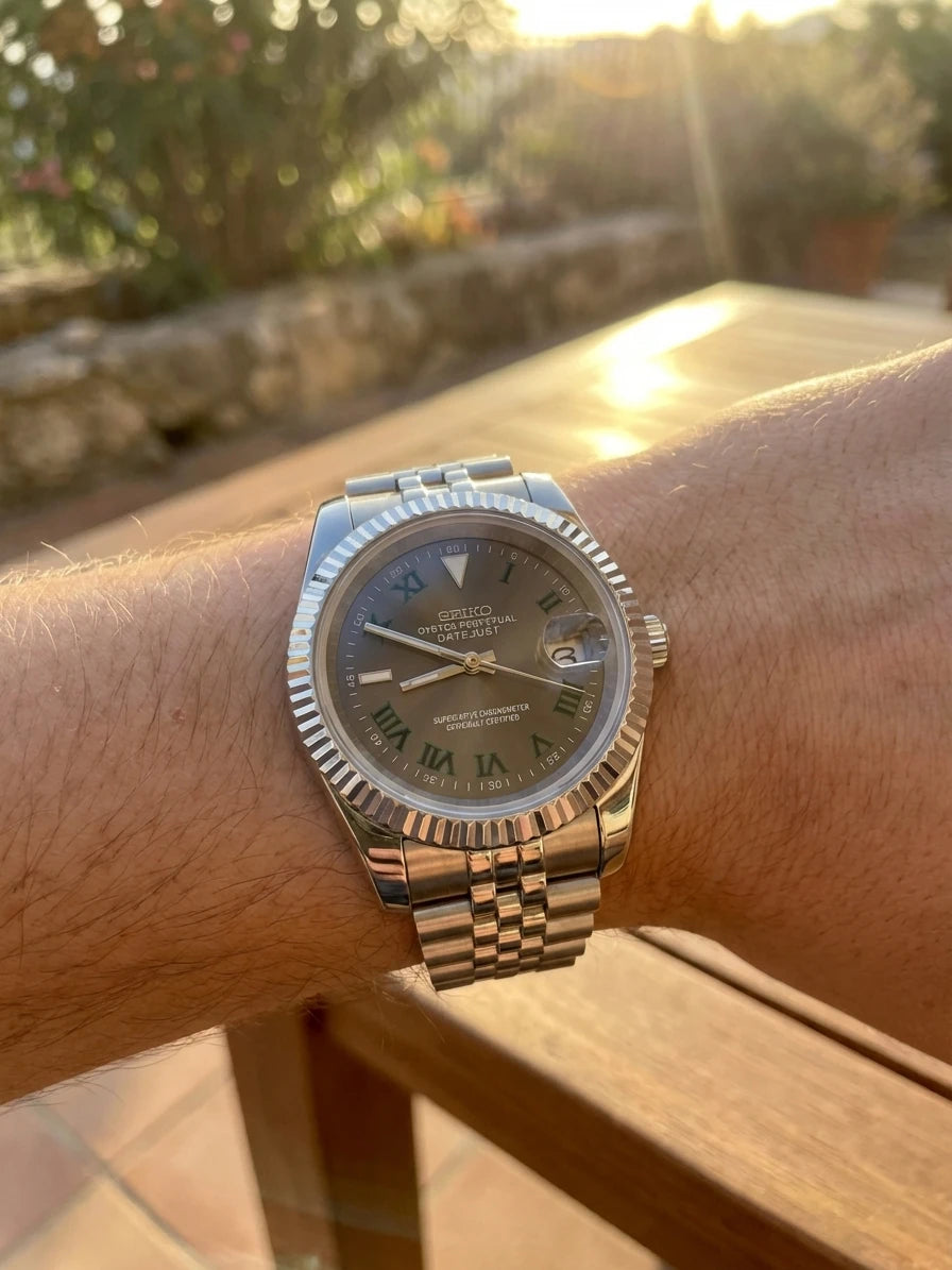 SEIKOJUST Wimbledon portée au poignet - Time2Seiko