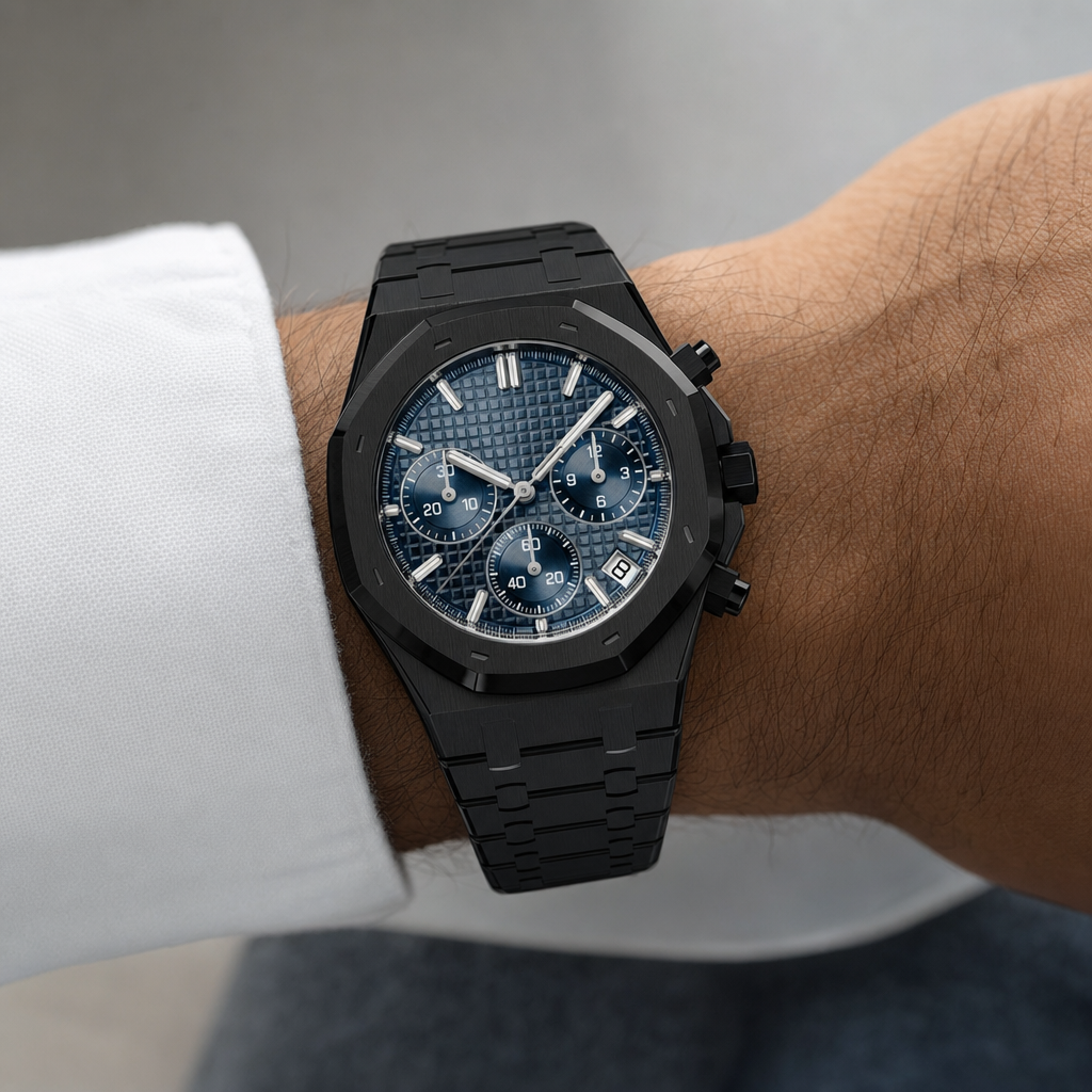 Montre Seiko mod SEIKOAK cobalt portée au poignet — Time2Seiko
