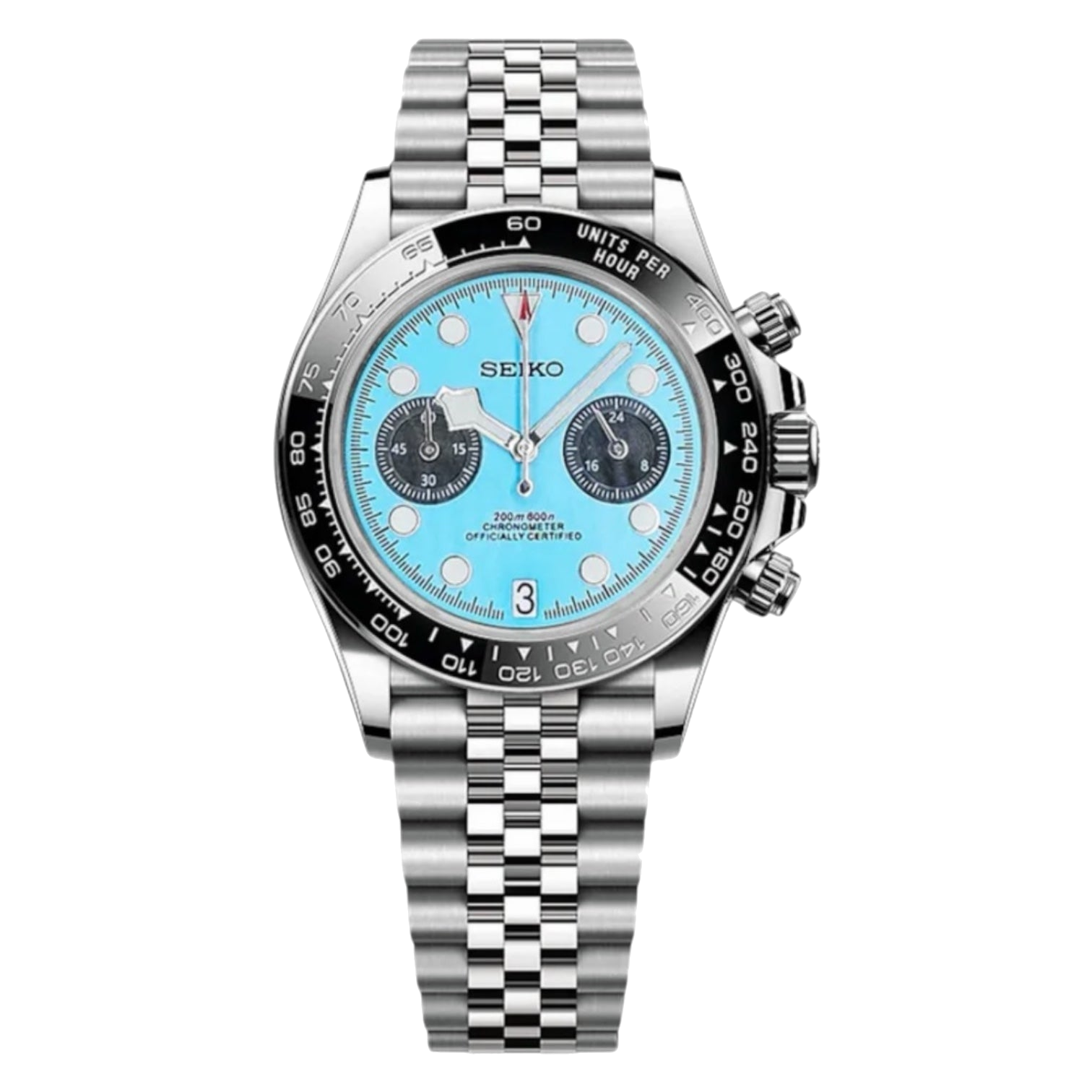 Montre Seiko Mod SEIKODOR chrono bleue - Time2Seiko