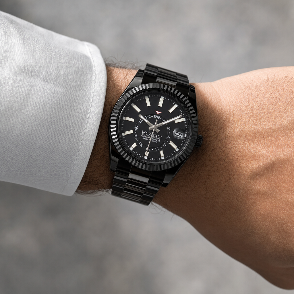 Montre Seiko mod SEIKODWELLER black edition portée au poignet — Time2Seiko