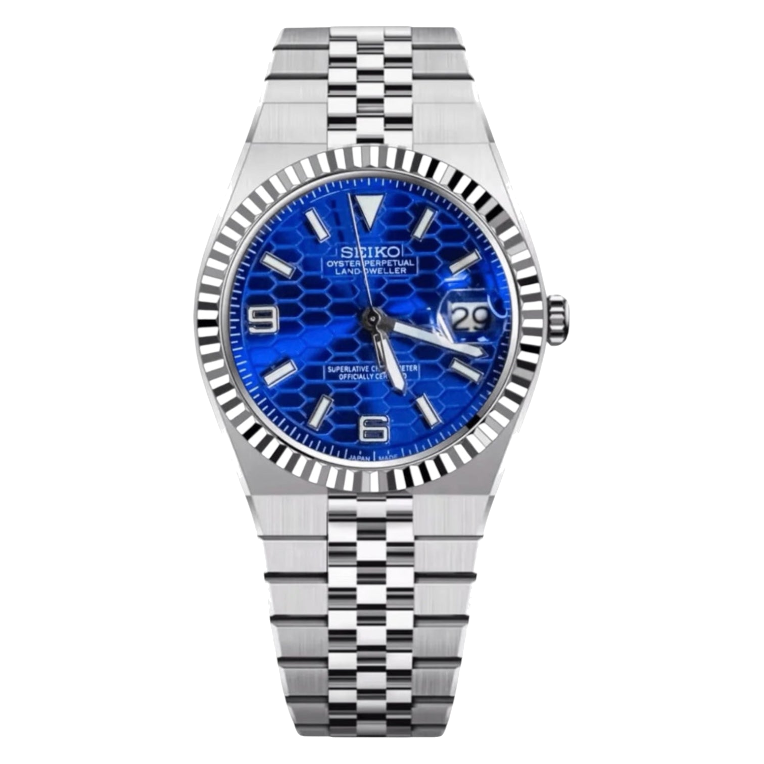 Montre Seiko Mod SEIKODWELLER bleue - Time2Seiko