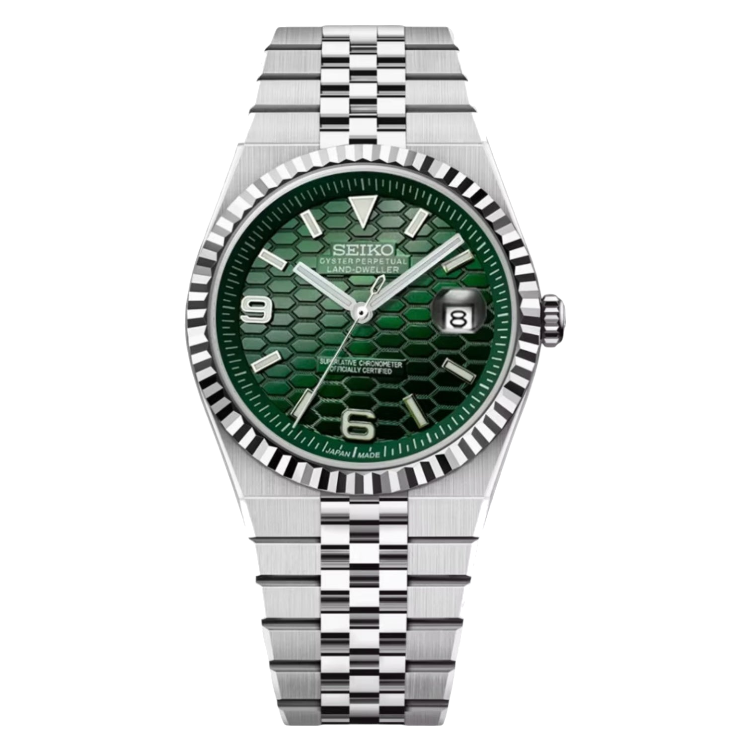 Montre Seiko Mod SEIKODWELLER verte - Time2Seiko